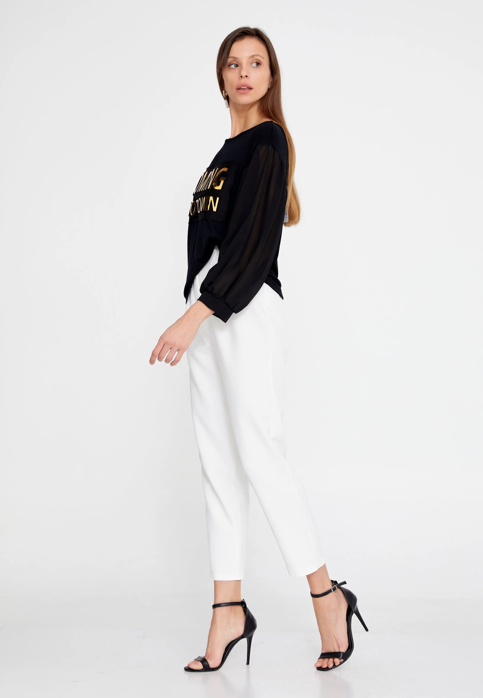 Long Sleeve Printed Regular Blouse sea3679 - Image 3
