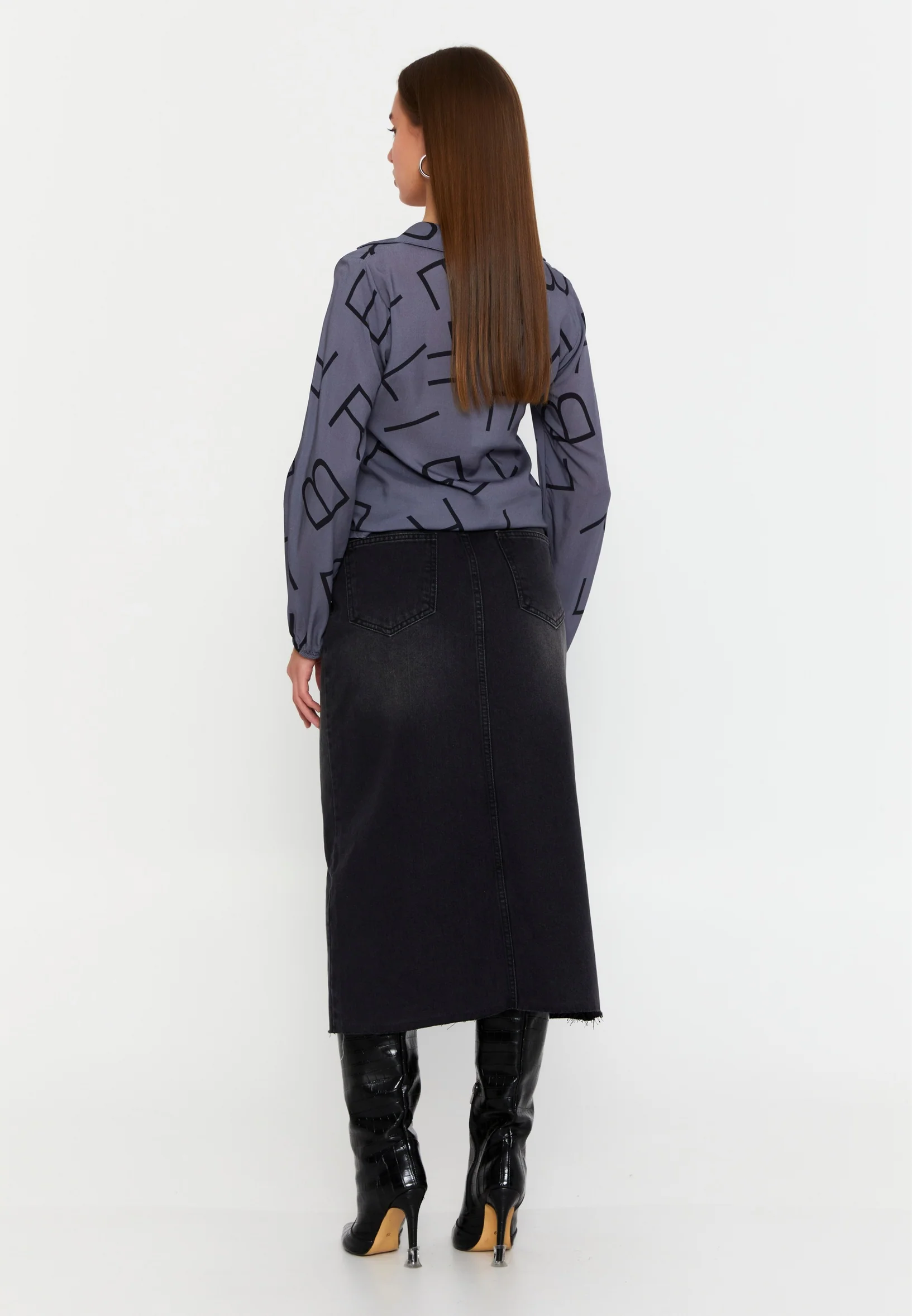 Long Sleeve Printed Regular Blouse sea6500 - Image 15
