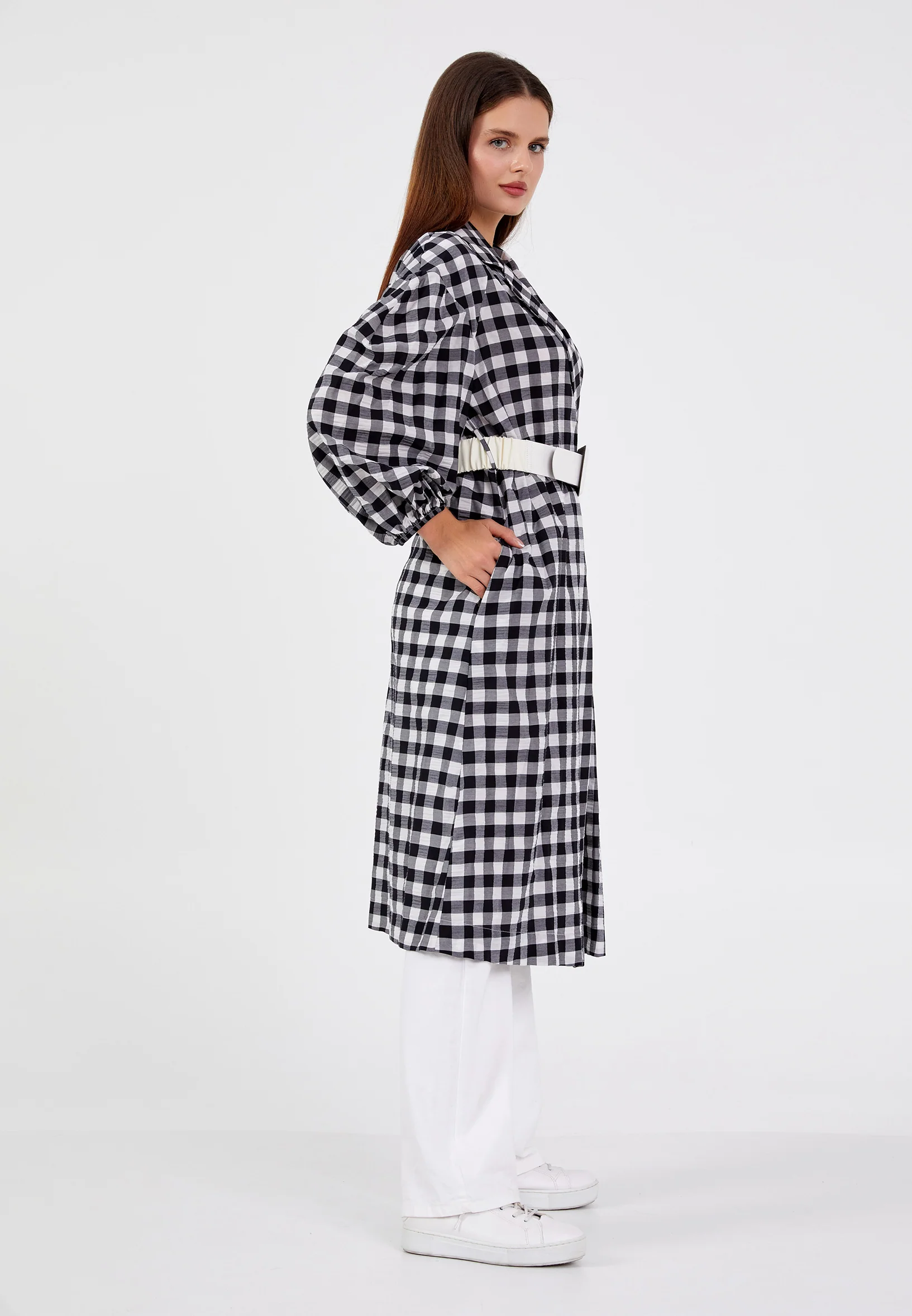 Long Sleeve Regular Trenchcoat ber20y1129-1 - Image 4