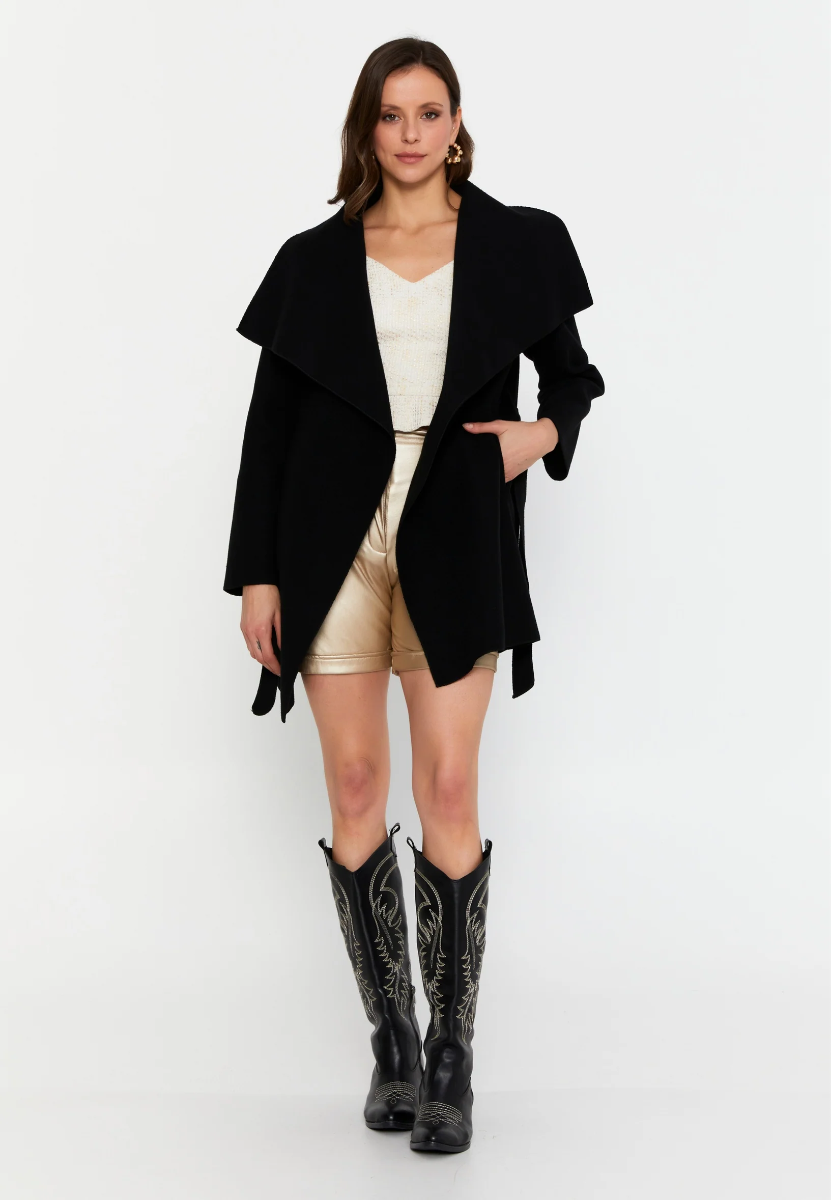 Long Sleeve Regular Trenchcoat cav89201 - Image 2