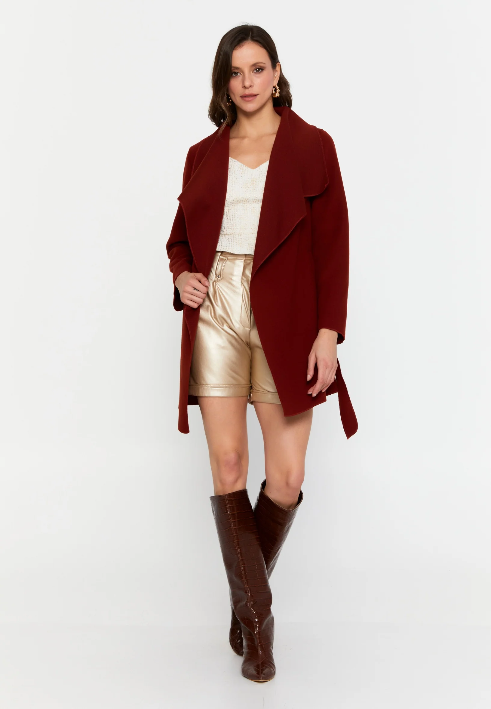 Long Sleeve Regular Trenchcoat cav89201 - Image 6