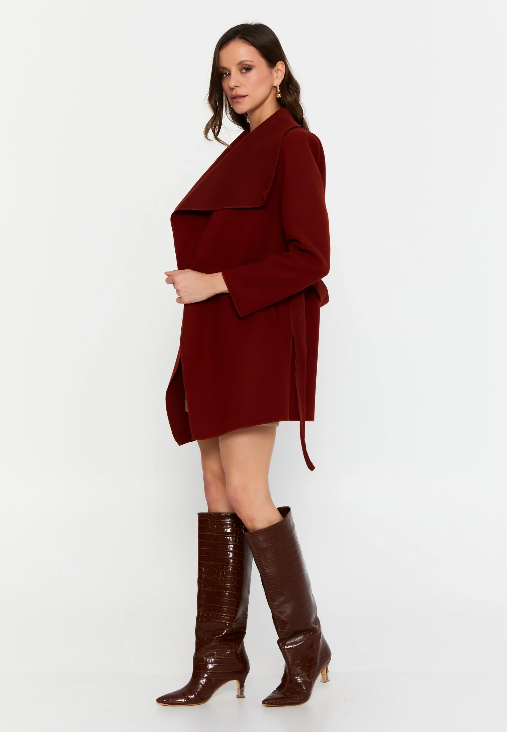 Long Sleeve Regular Trenchcoat cav89201 - Image 8