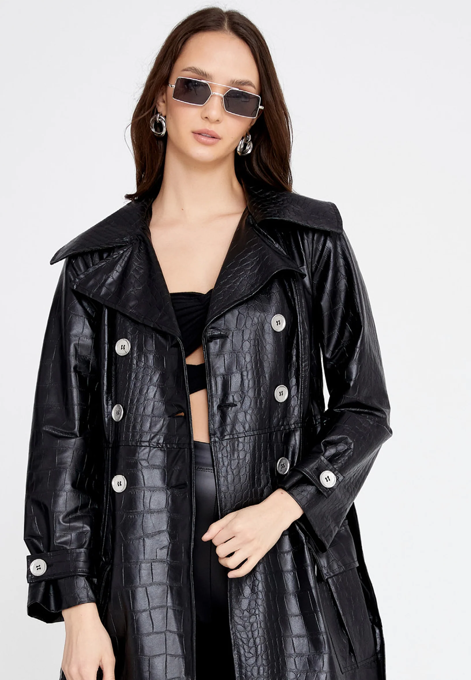 Long Sleeve Regular Trenchcoat esld942c
