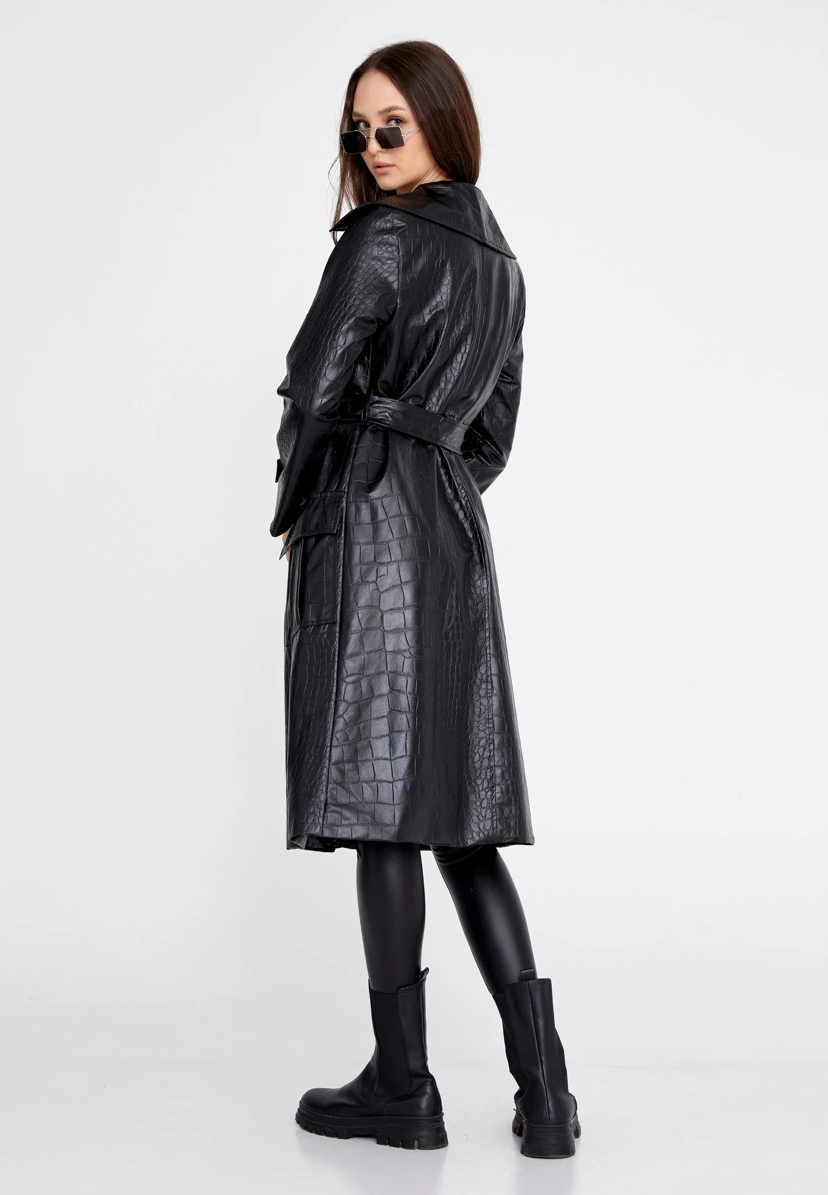 Long Sleeve Regular Trenchcoat esld942c - Image 3