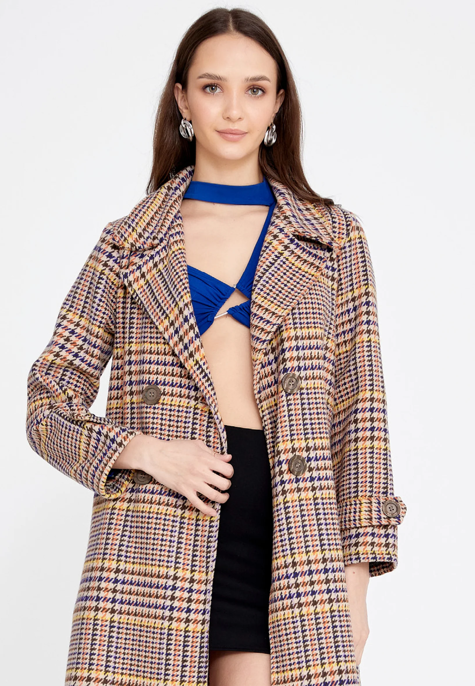 Long Sleeve Regular Trenchcoat esldw81