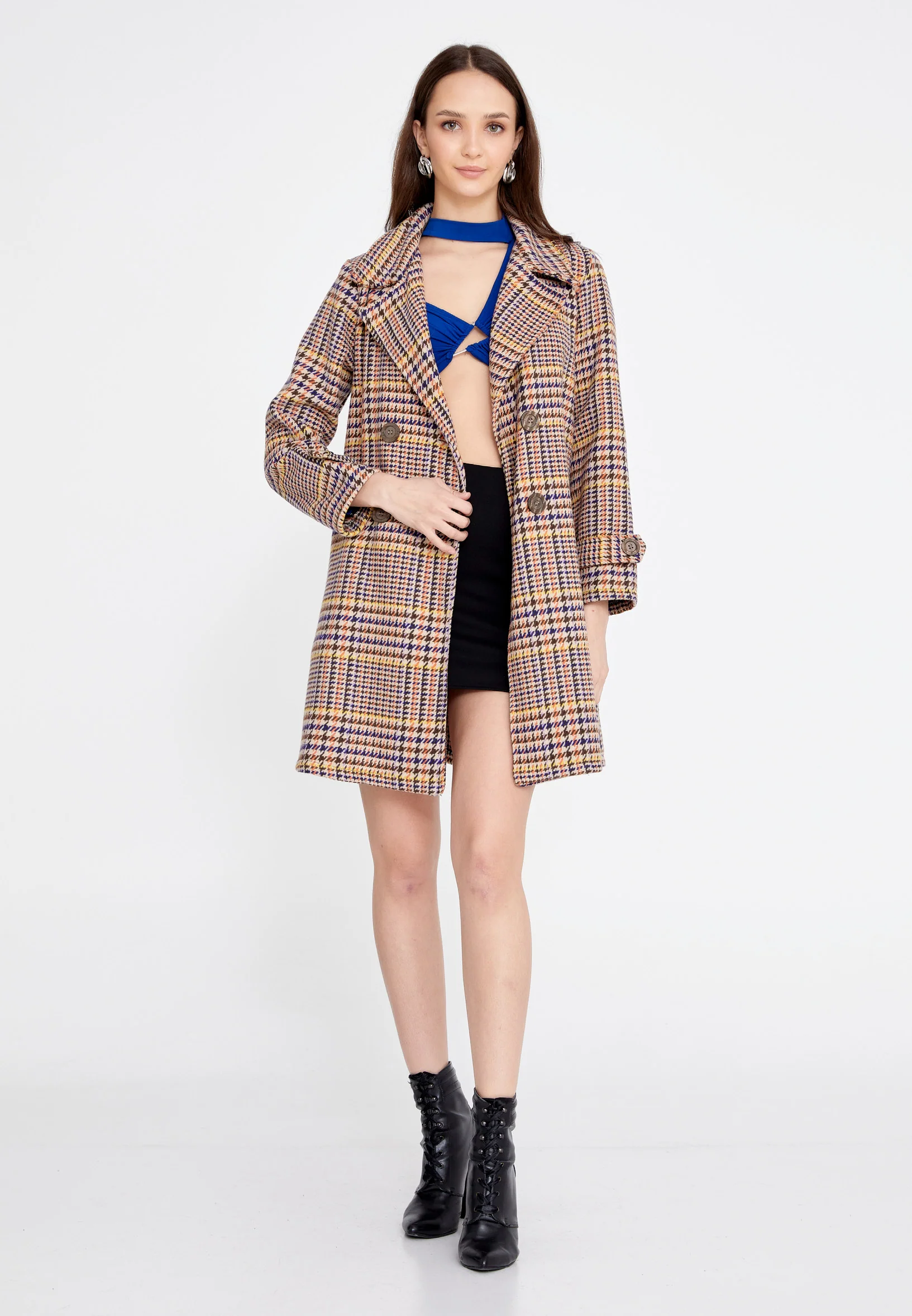 Long Sleeve Regular Trenchcoat esldw81 - Image 2