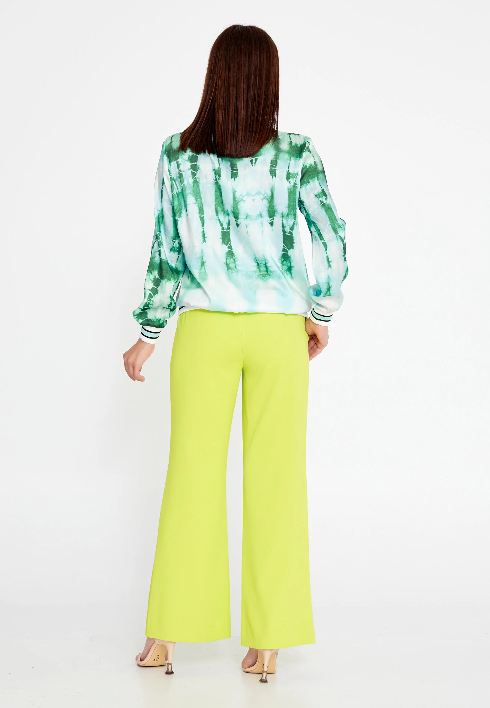 Long Sleeve Satin Patterned Regular Sweater ber23y7106 - Image 3