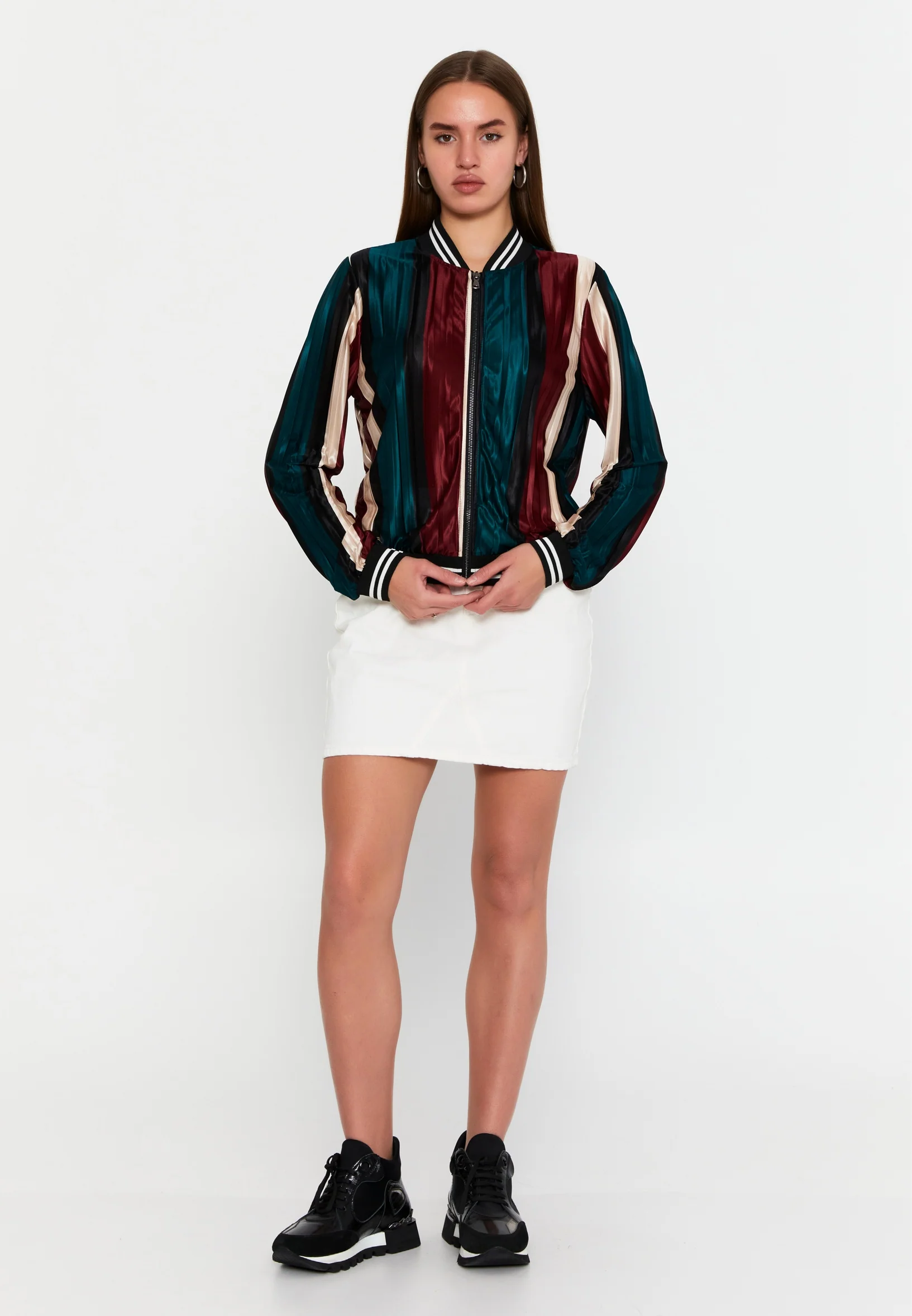 Long Sleeve Satin Regular Cardigan sea6348 - Image 6