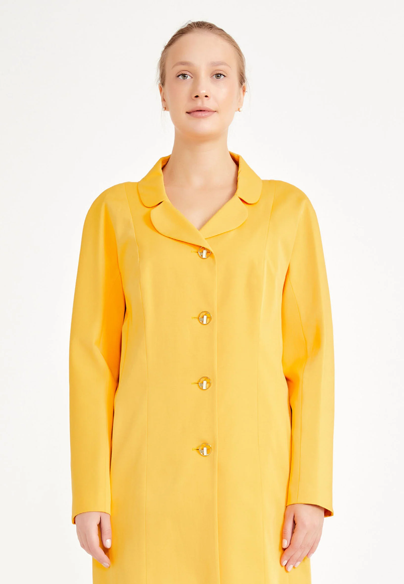 Long Sleeve Solid Color Plus Size Tunic mis78418x