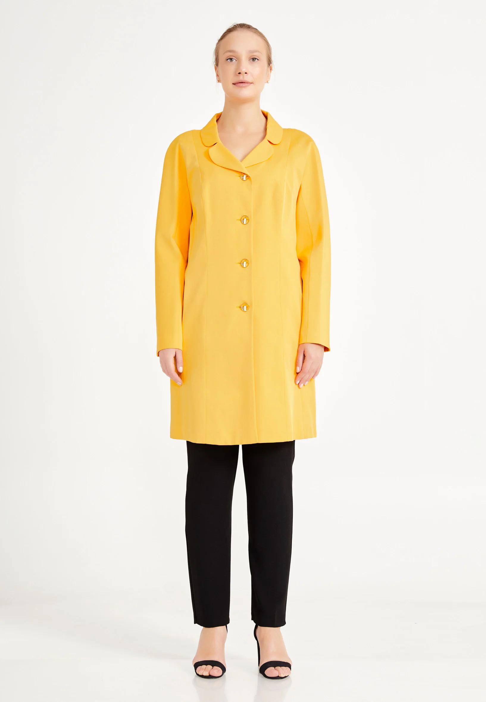 Long Sleeve Solid Color Plus Size Tunic mis78418x - Image 2