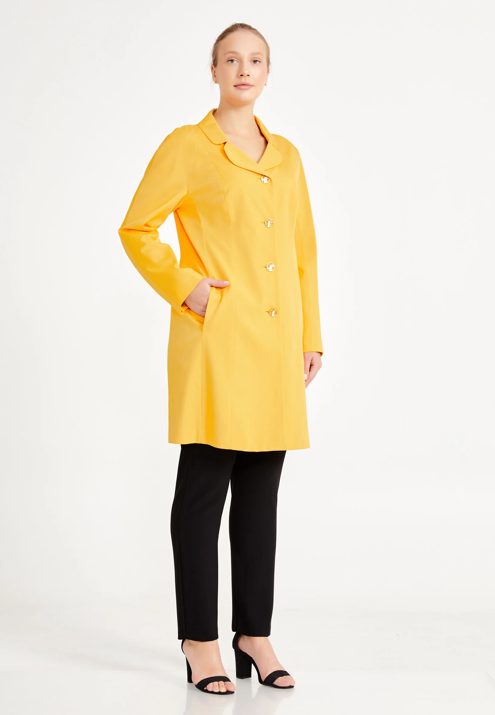 Long Sleeve Solid Color Plus Size Tunic mis78418x - Image 4