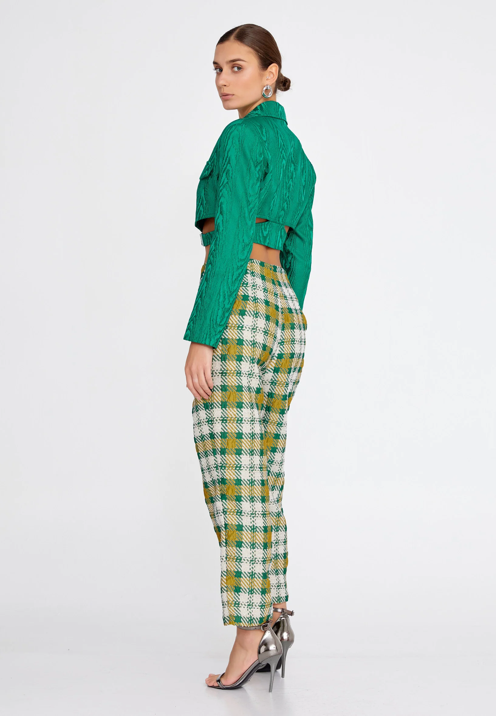 Long Sleeve Solid Color Regular Blouse ber23k1108 - Image 12