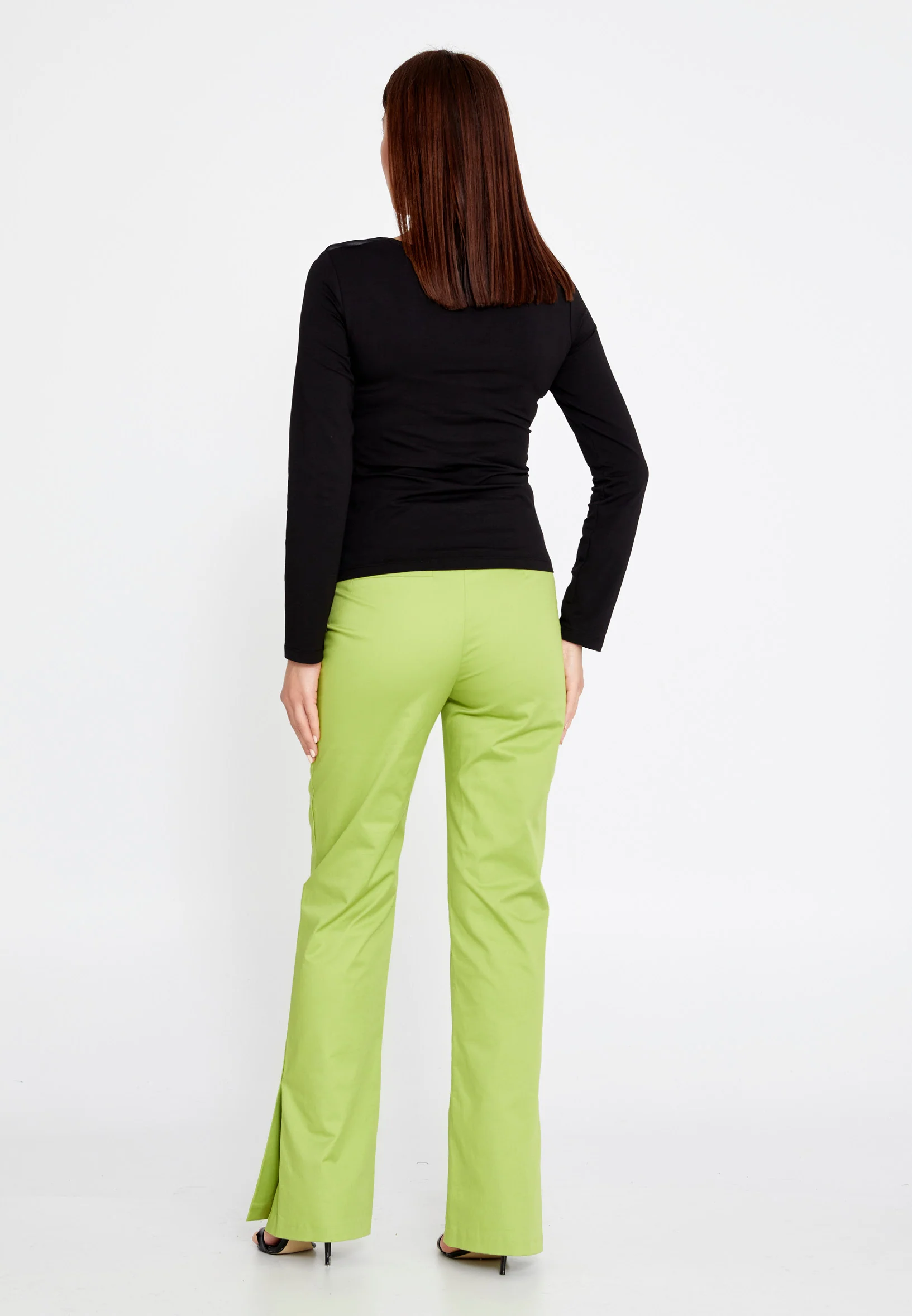 Long Sleeve Solid Color Regular Blouse ber23y4140 - Image 4