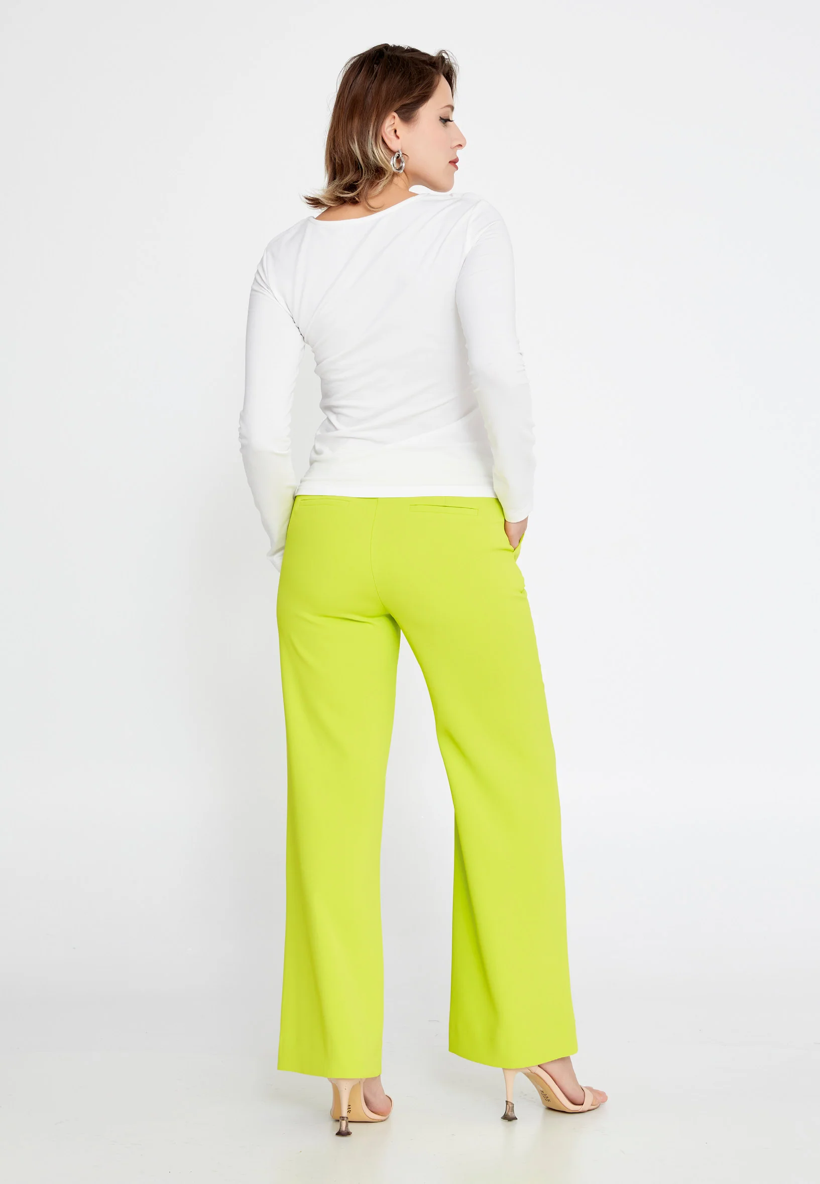 Long Sleeve Solid Color Regular Blouse ber23y4140 - Image 8