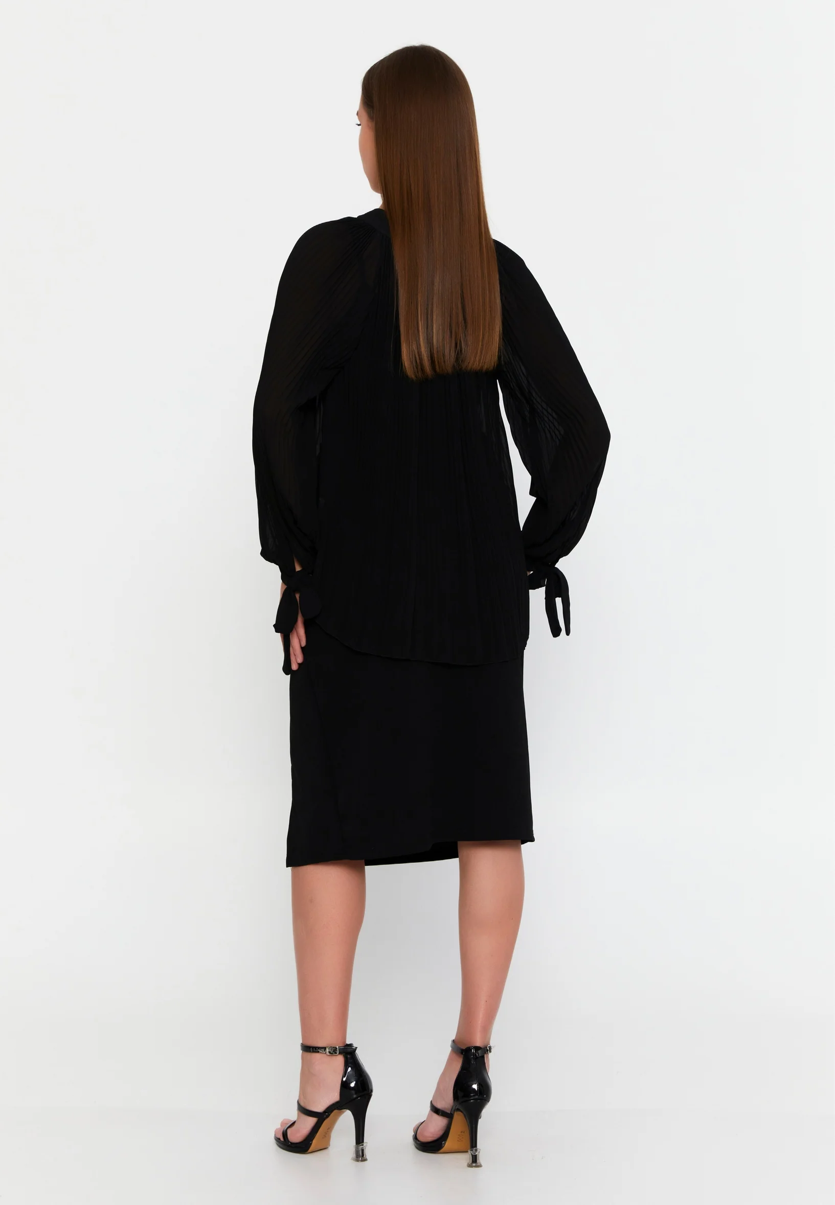 Long Sleeve Solid Color Regular Blouse cav48419 - Image 3