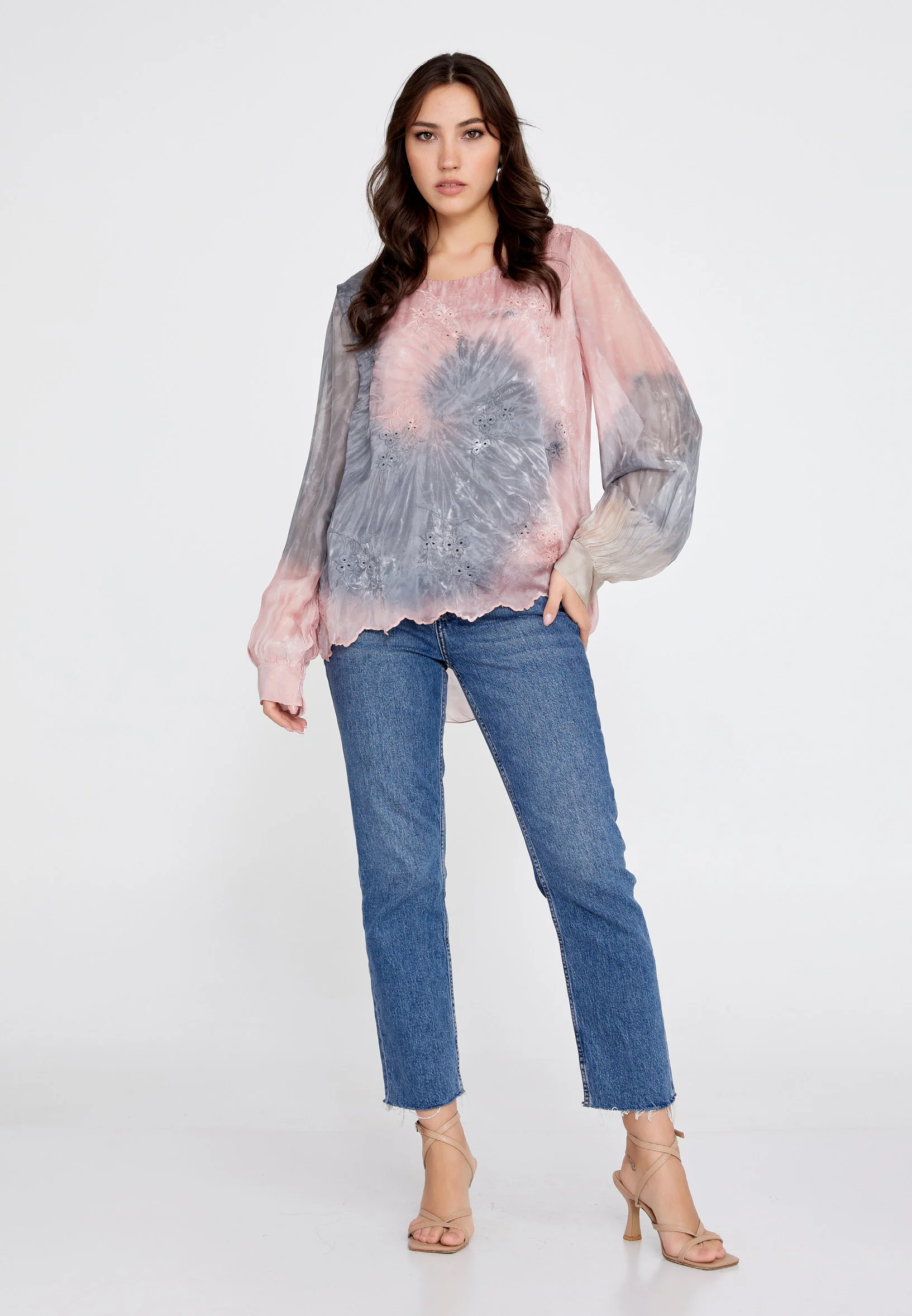 Long Sleeve Solid Color Regular Blouse cav49368 - Image 10