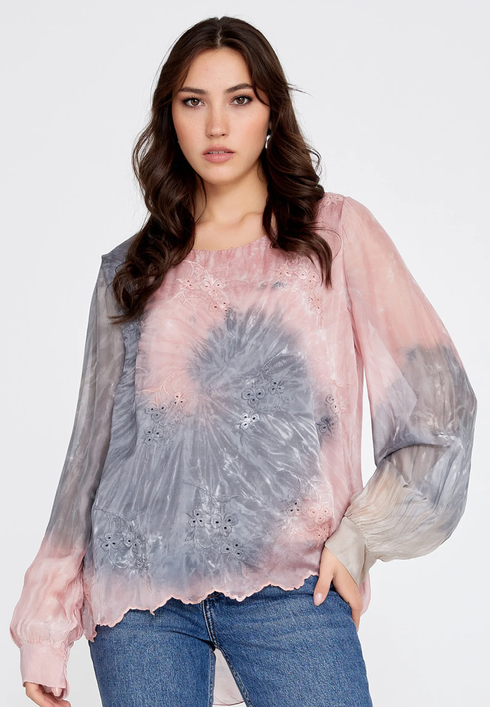 Long Sleeve Solid Color Regular Blouse cav49368 - Image 9