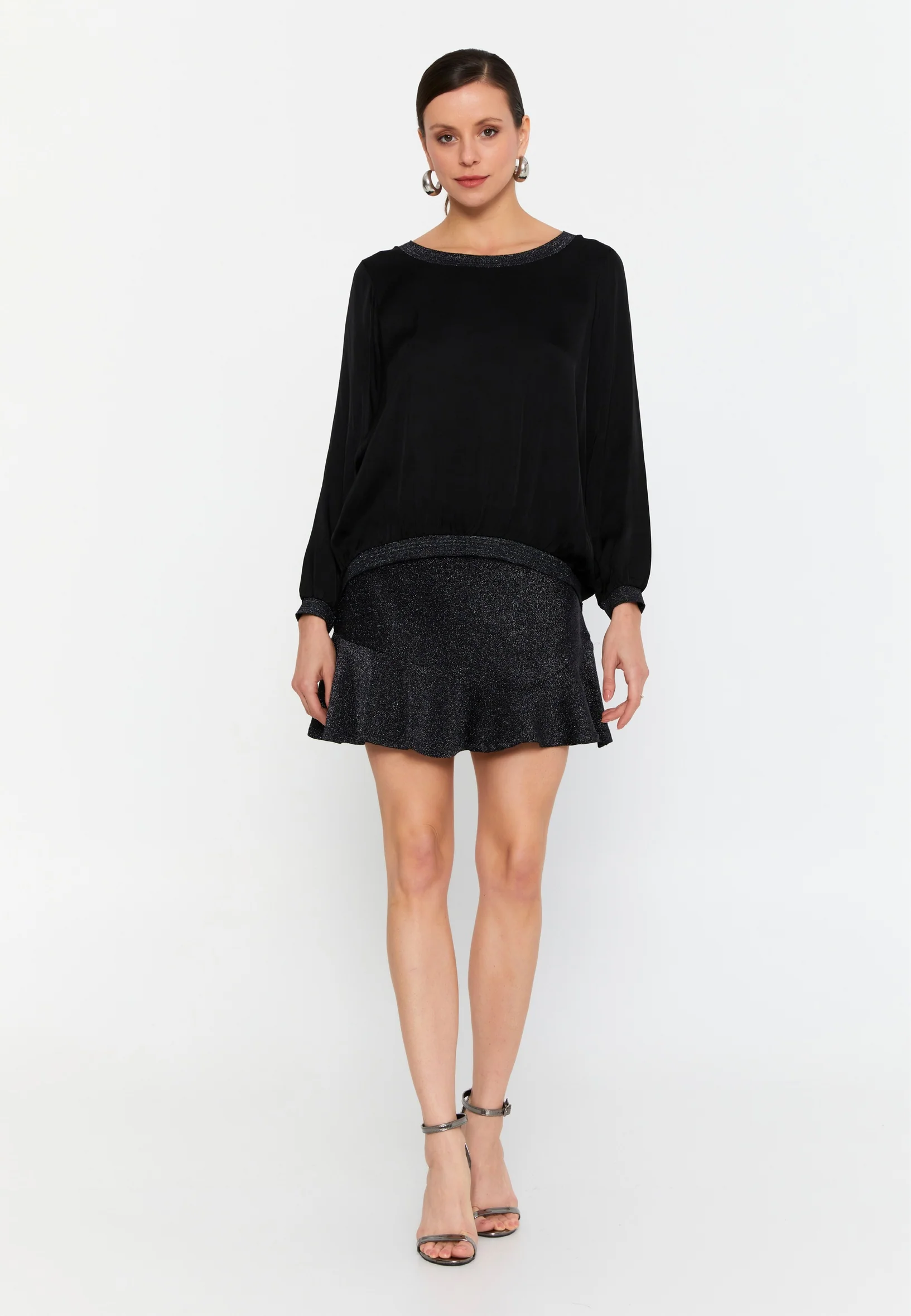 Long Sleeve Solid Color Regular Blouse esl49336 - Image 6