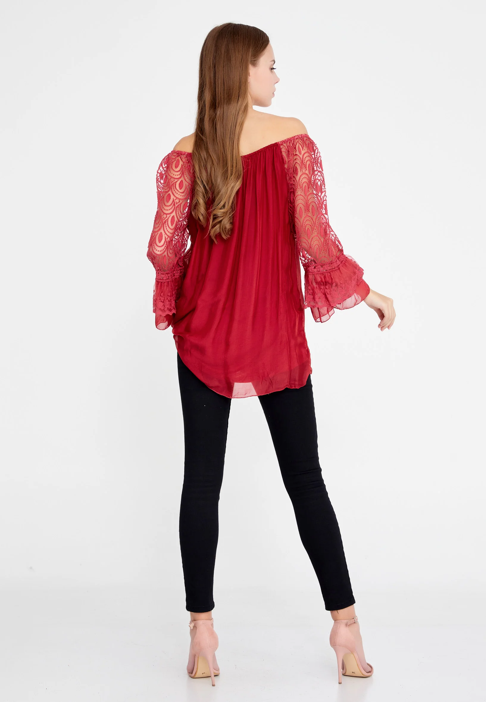 Long Sleeve Solid Color Regular Blouse esl5527 - Image 20