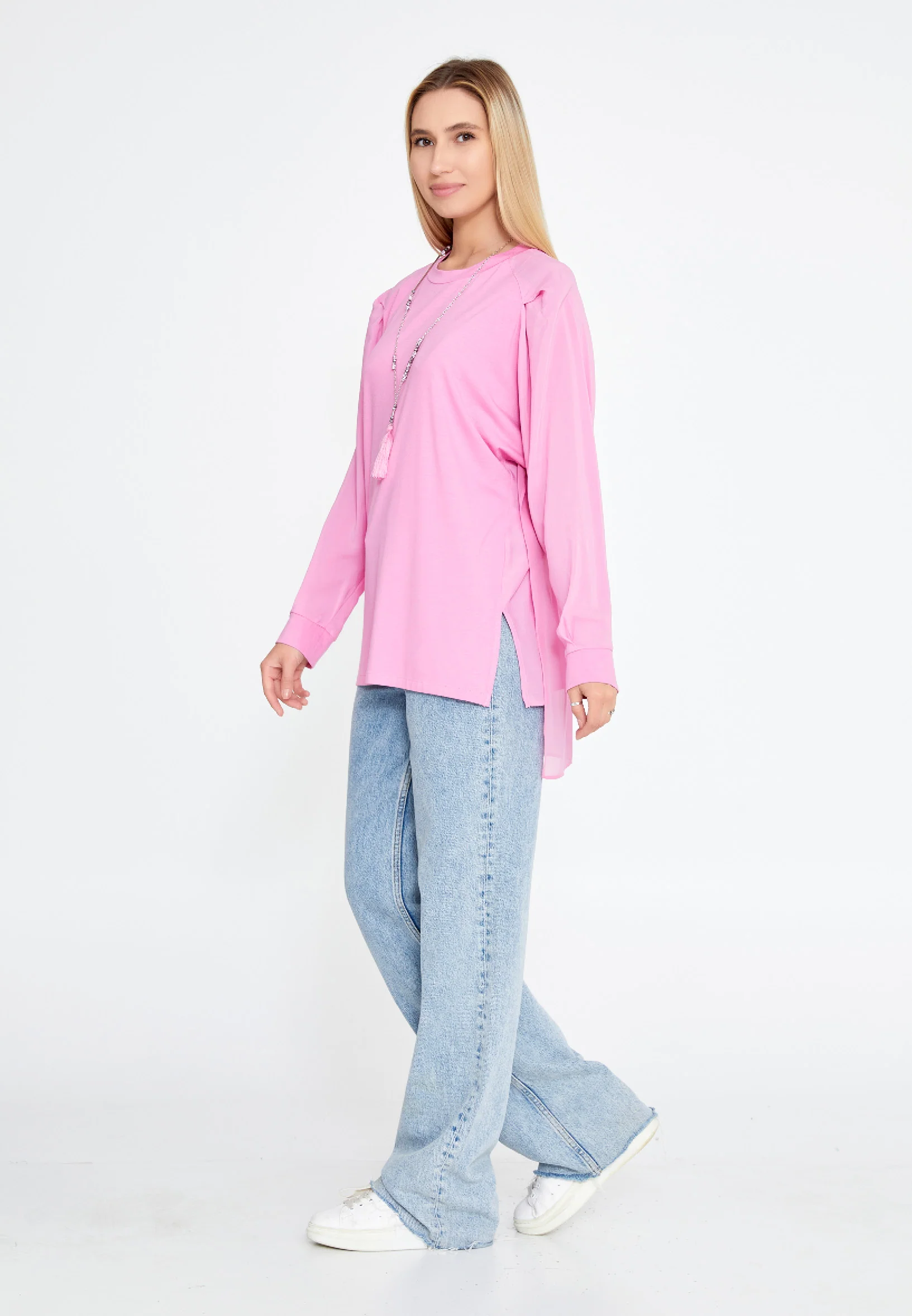 Long Sleeve Solid Color Regular Blouse huk23y04b067 - Image 19