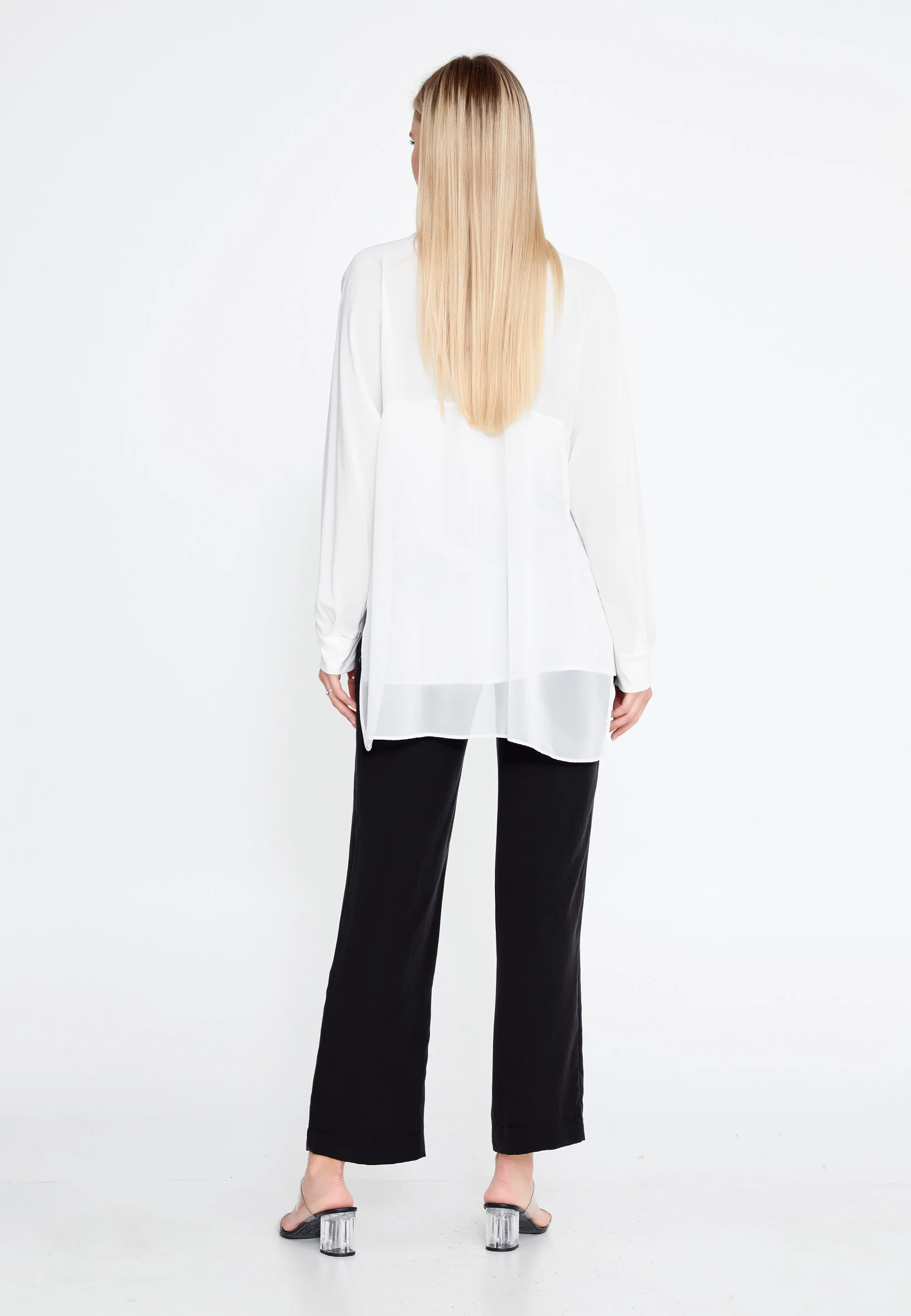 Long Sleeve Solid Color Regular Blouse huk23y04b067 - Image 22