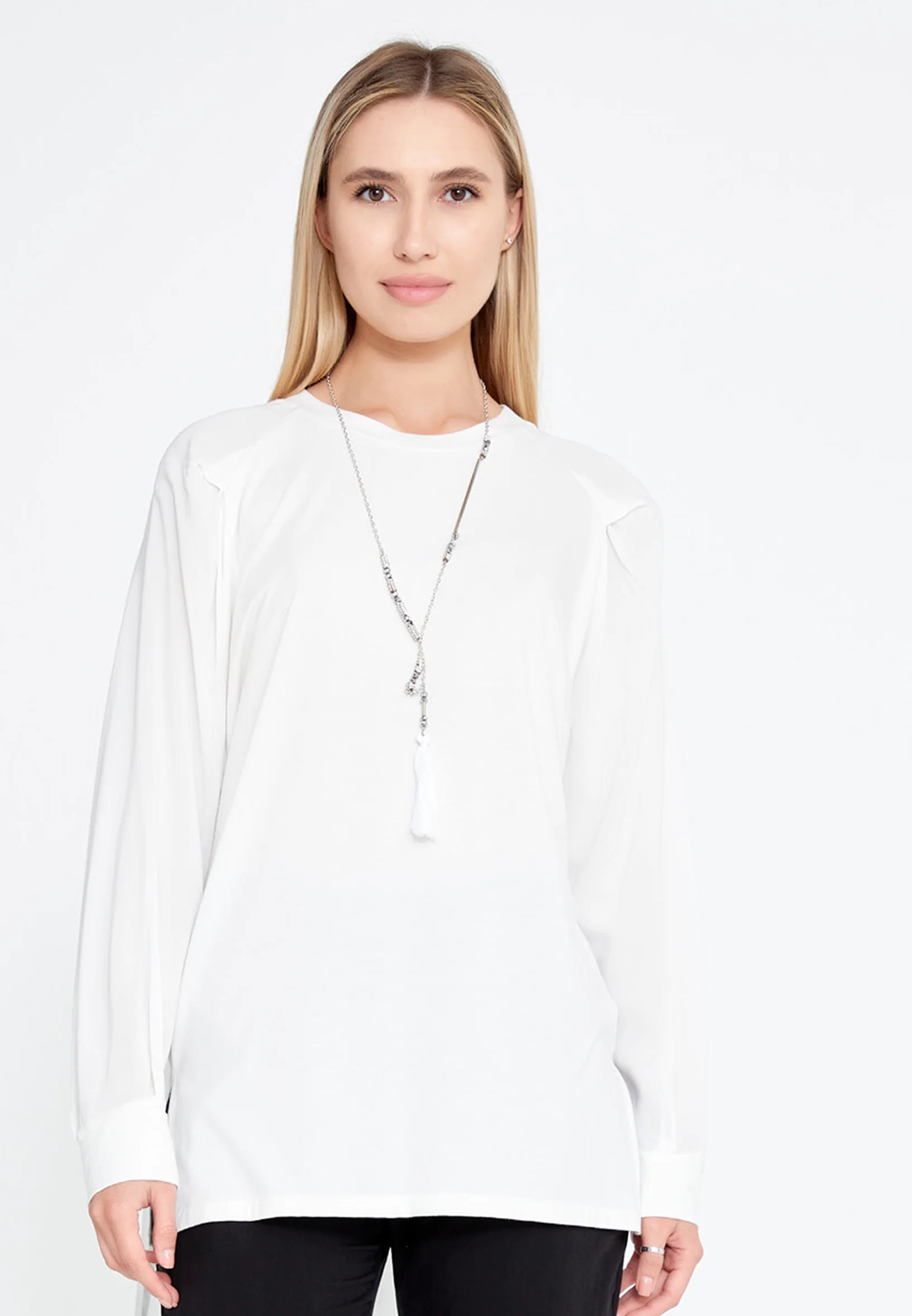 Long Sleeve Solid Color Regular Blouse huk23y04b067 - Image 24