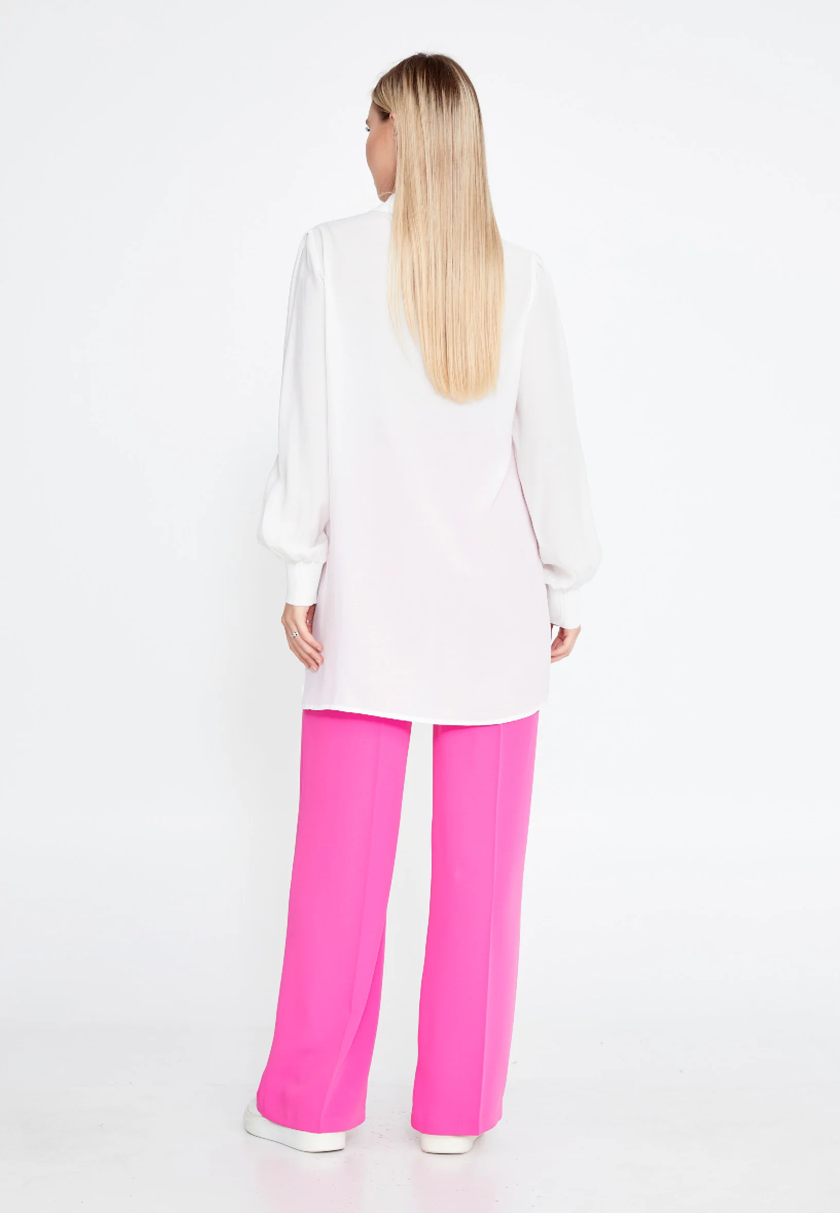 Long Sleeve Solid Color Regular Blouse huk23y04b073 - Image 12
