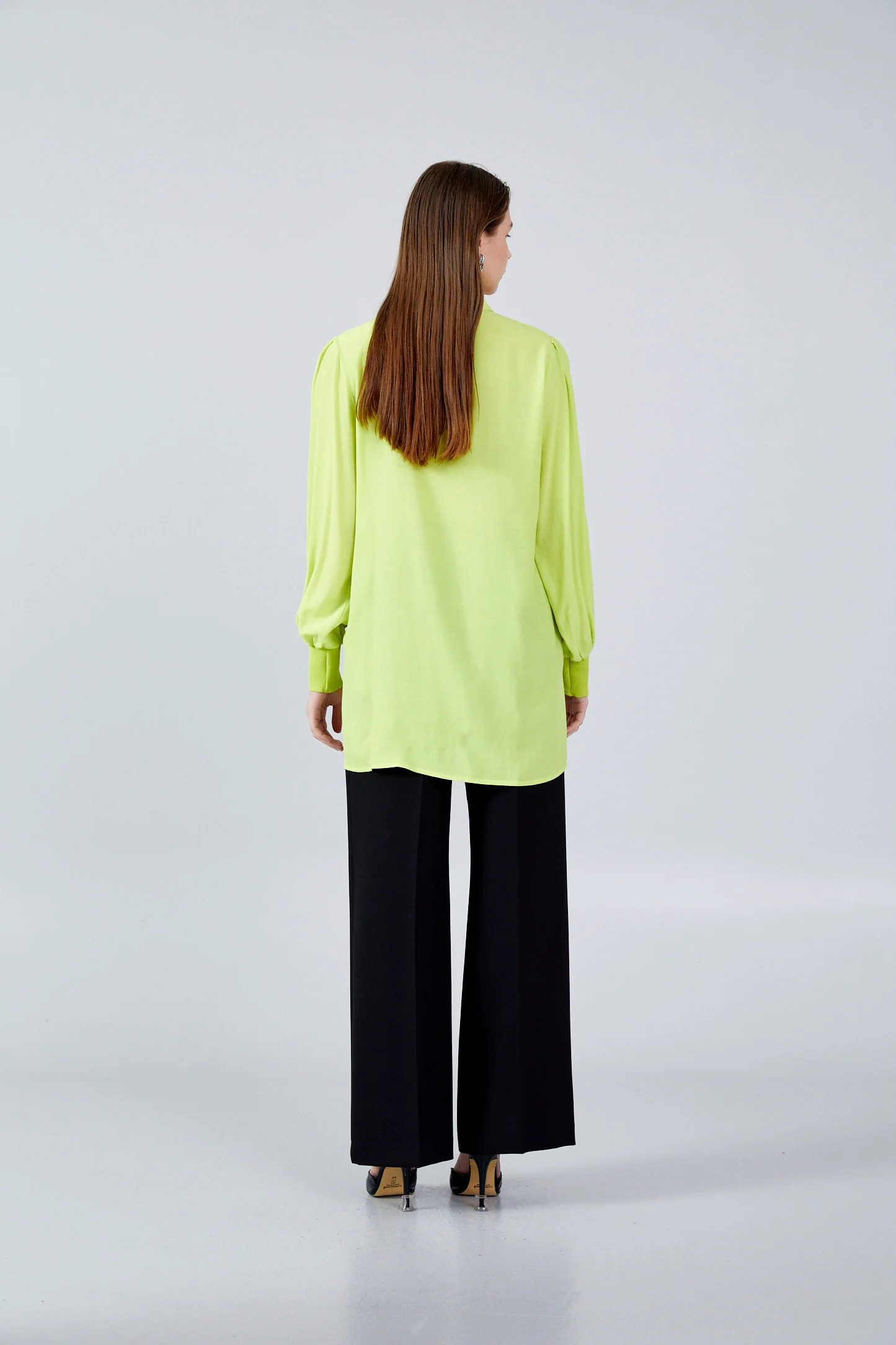 Long Sleeve Solid Color Regular Blouse huk23y04b073 - Image 4
