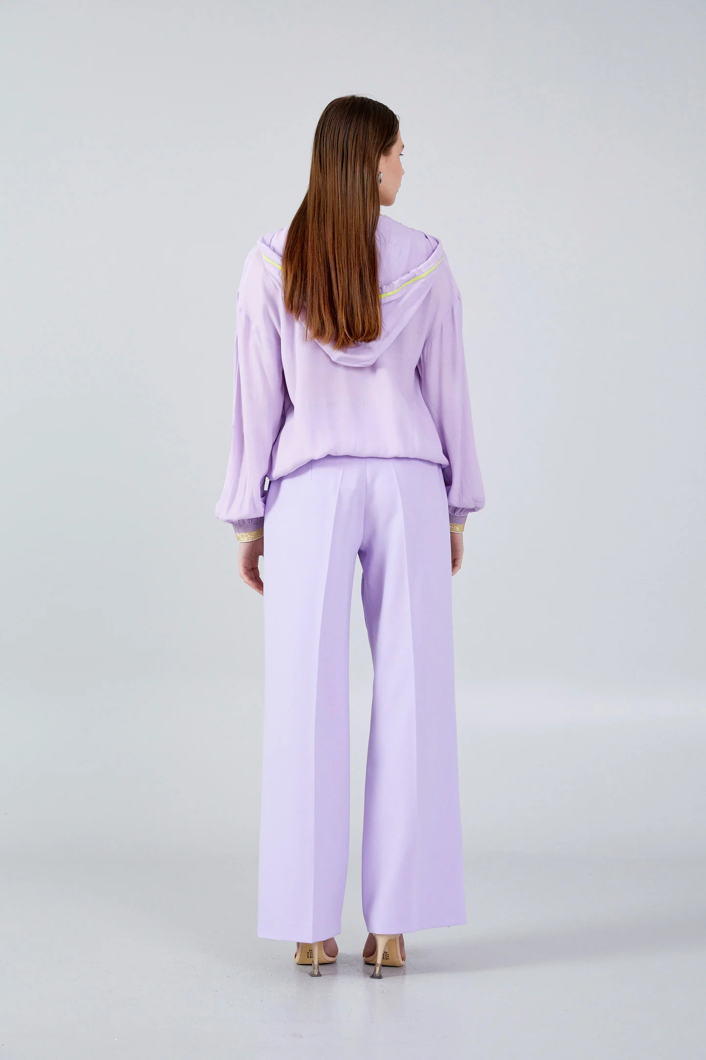Long Sleeve Solid Color Regular Blouse huk23y04b089 - Image 2