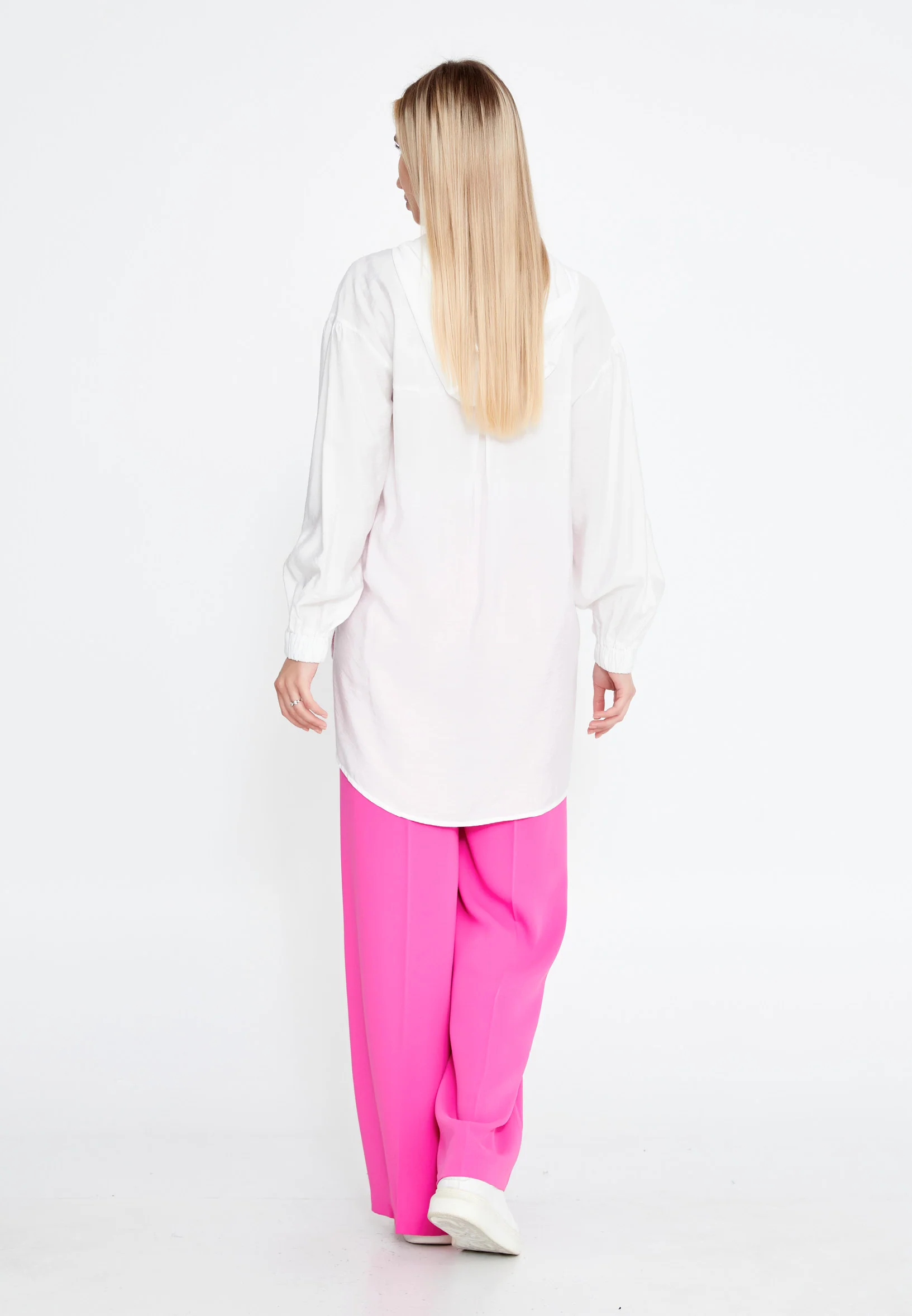 Long Sleeve Solid Color Regular Blouse huk23y04b094 - Image 12