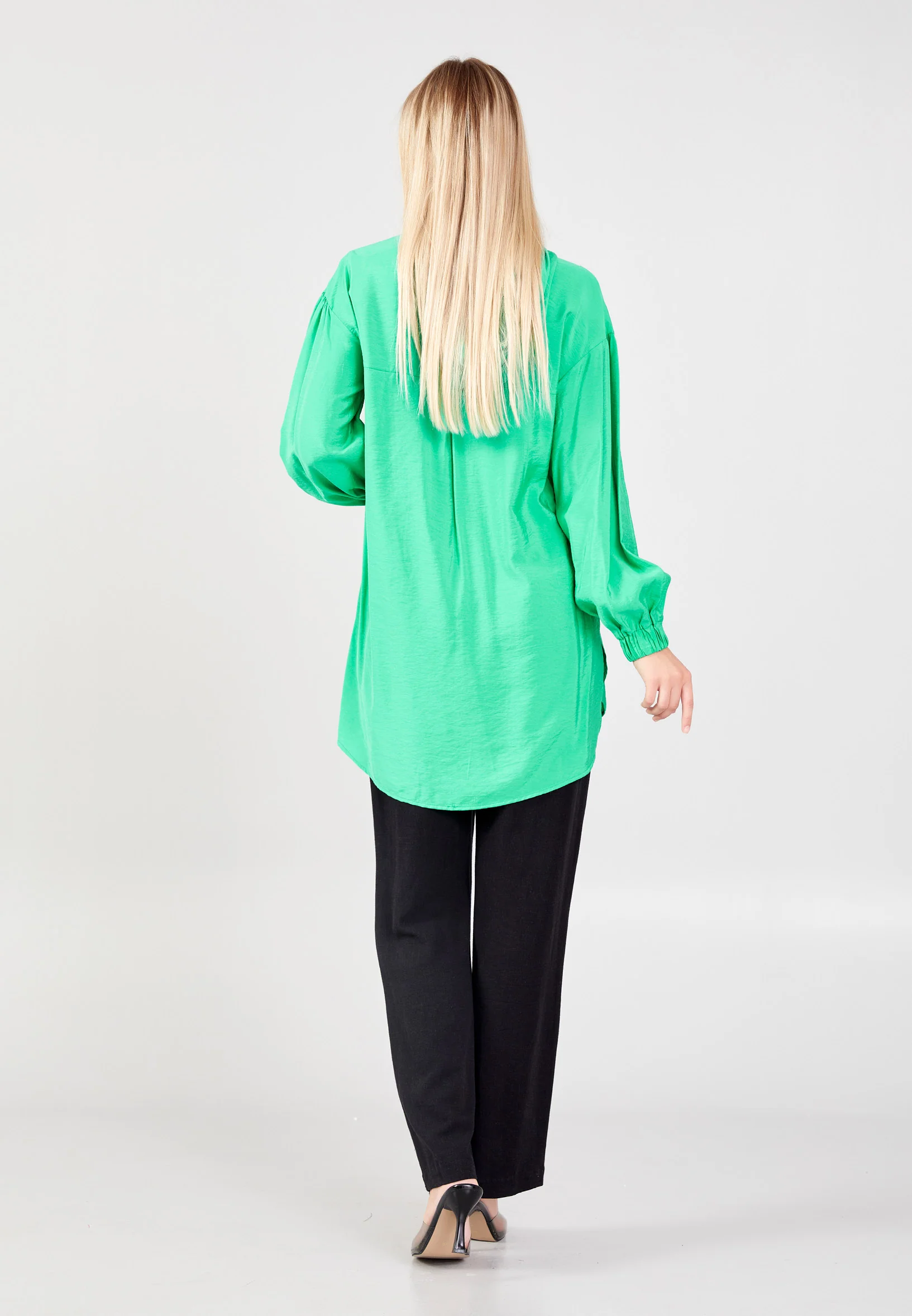 Long Sleeve Solid Color Regular Blouse huk23y04b094 - Image 16