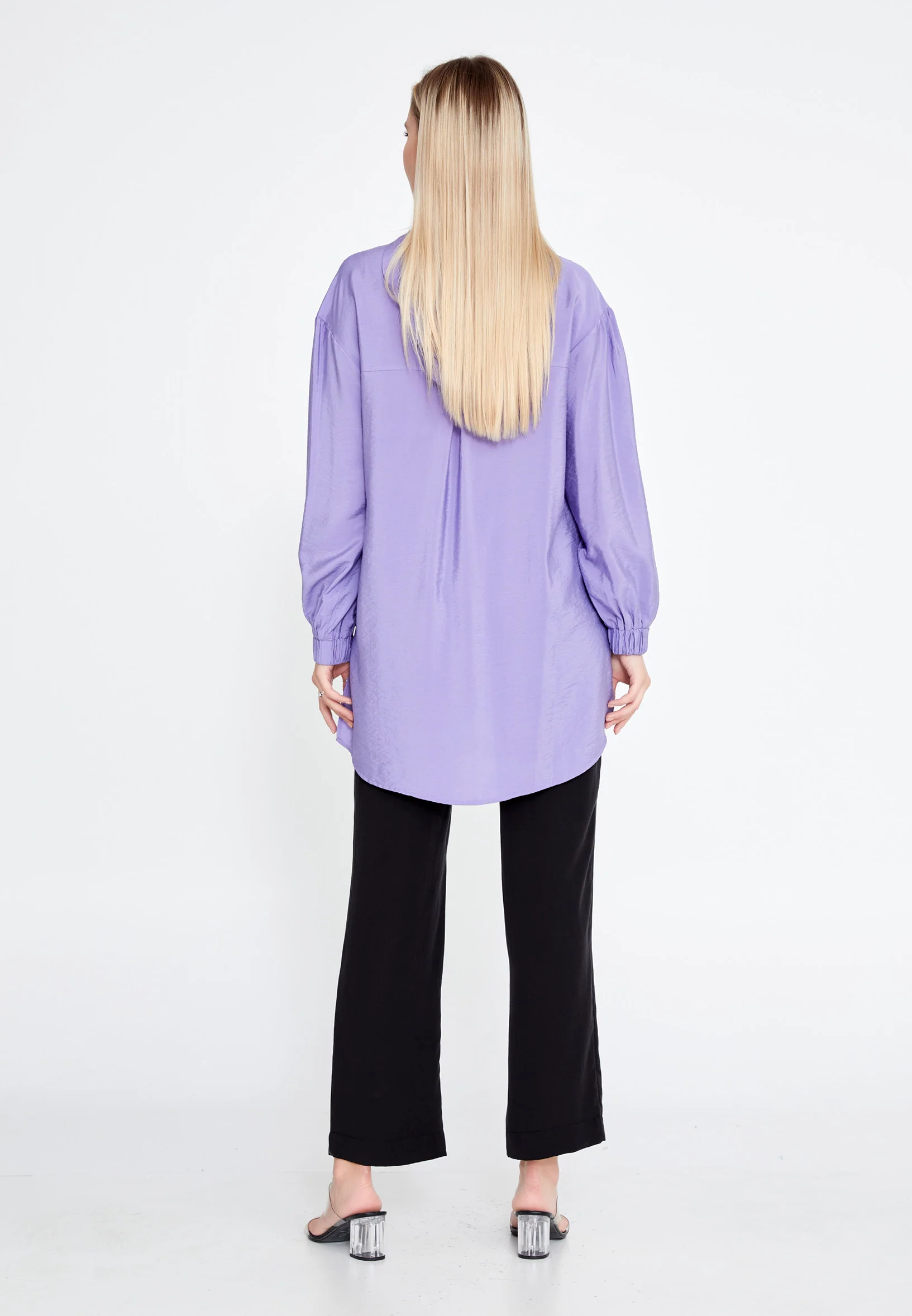 Long Sleeve Solid Color Regular Blouse huk23y04b094 - Image 20