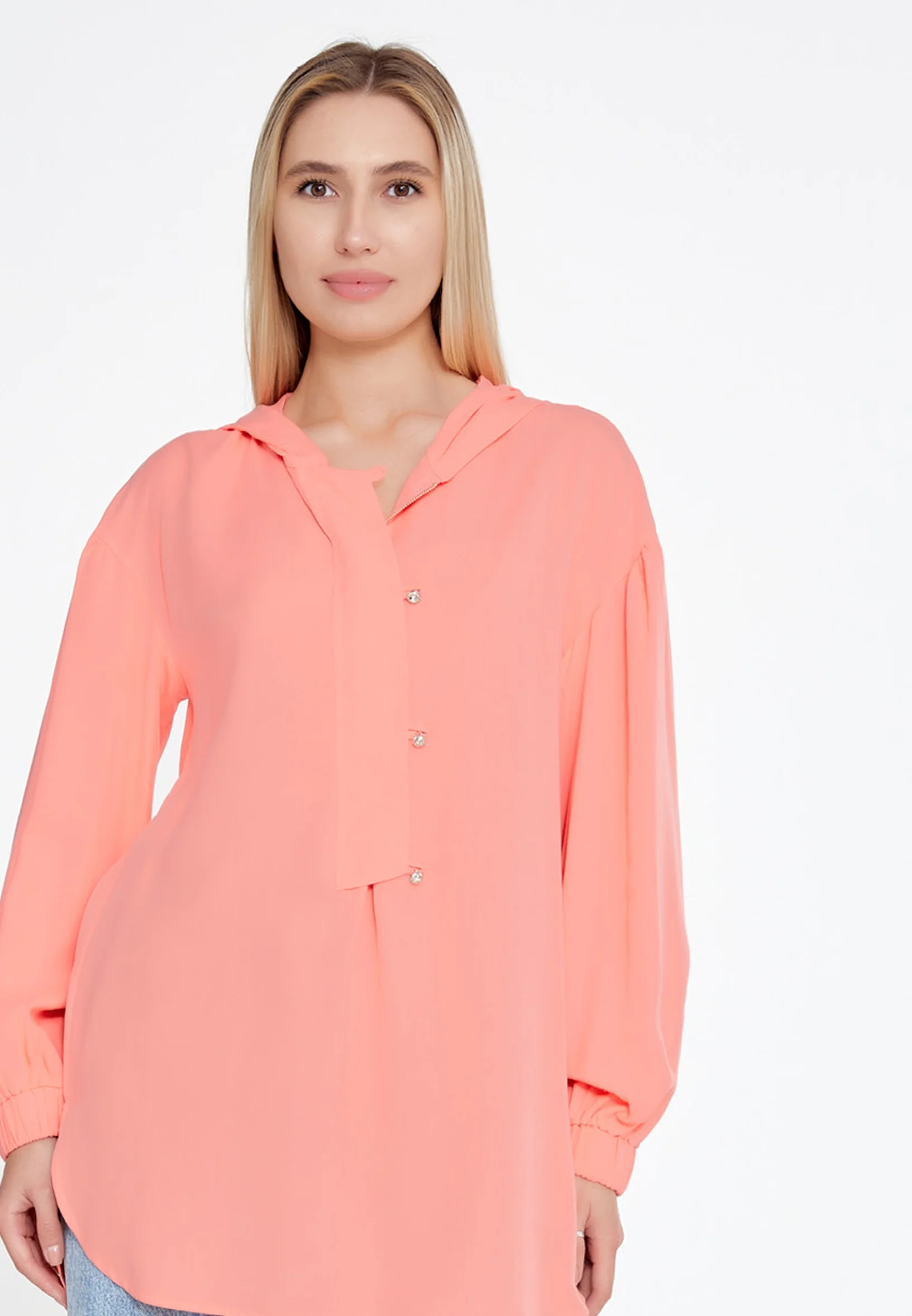 Long Sleeve Solid Color Regular Blouse huk23y04b094 - Image 21