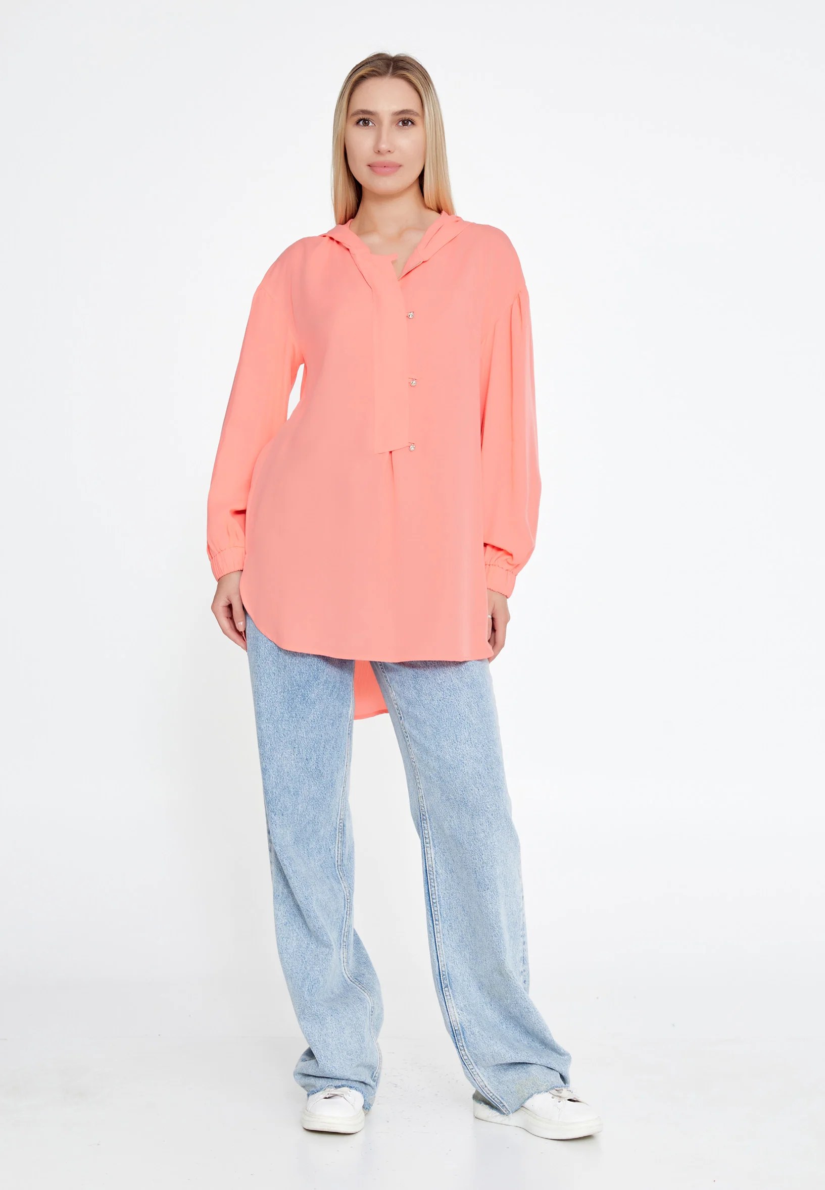 Long Sleeve Solid Color Regular Blouse huk23y04b094 - Image 22