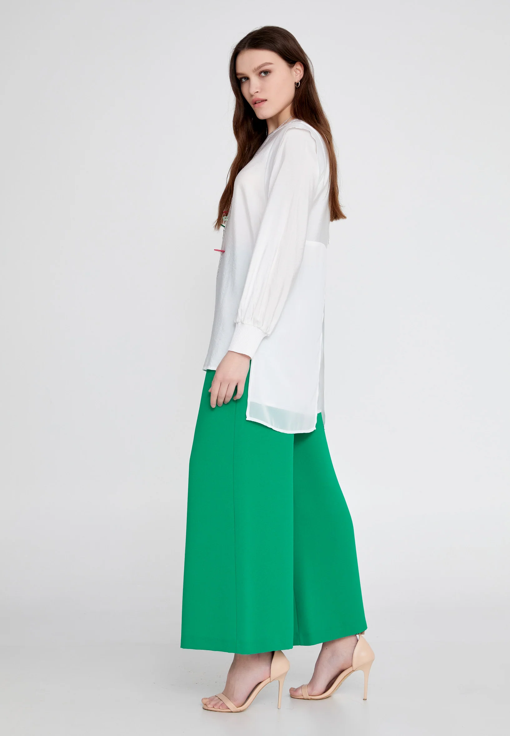 Long Sleeve Solid Color Regular Blouse huk23y04b103 - Image 15