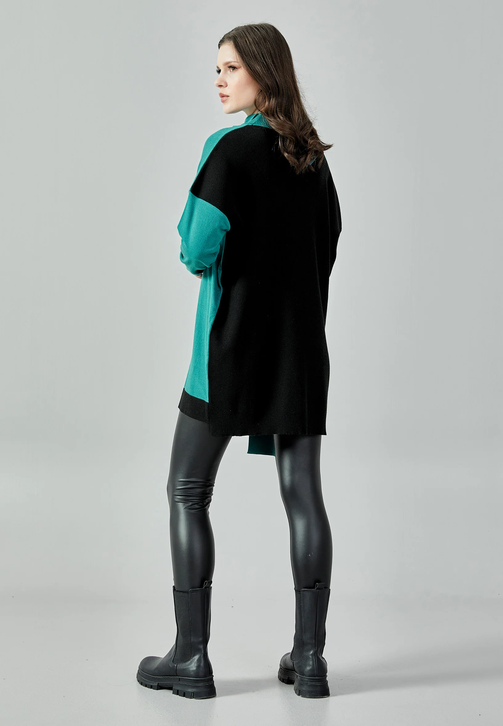Long Sleeve Solid Color Regular Blouse huk8322 - Image 7