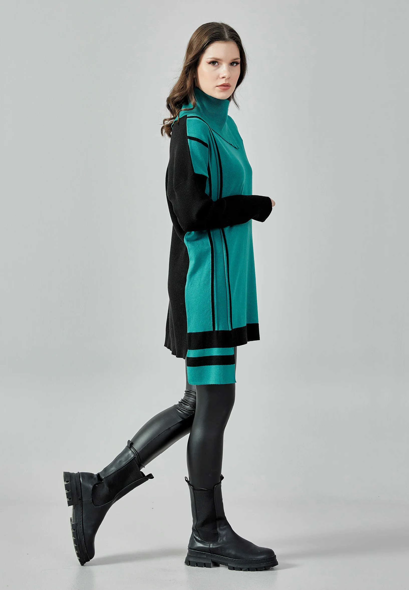 Long Sleeve Solid Color Regular Blouse huk8322 - Image 8