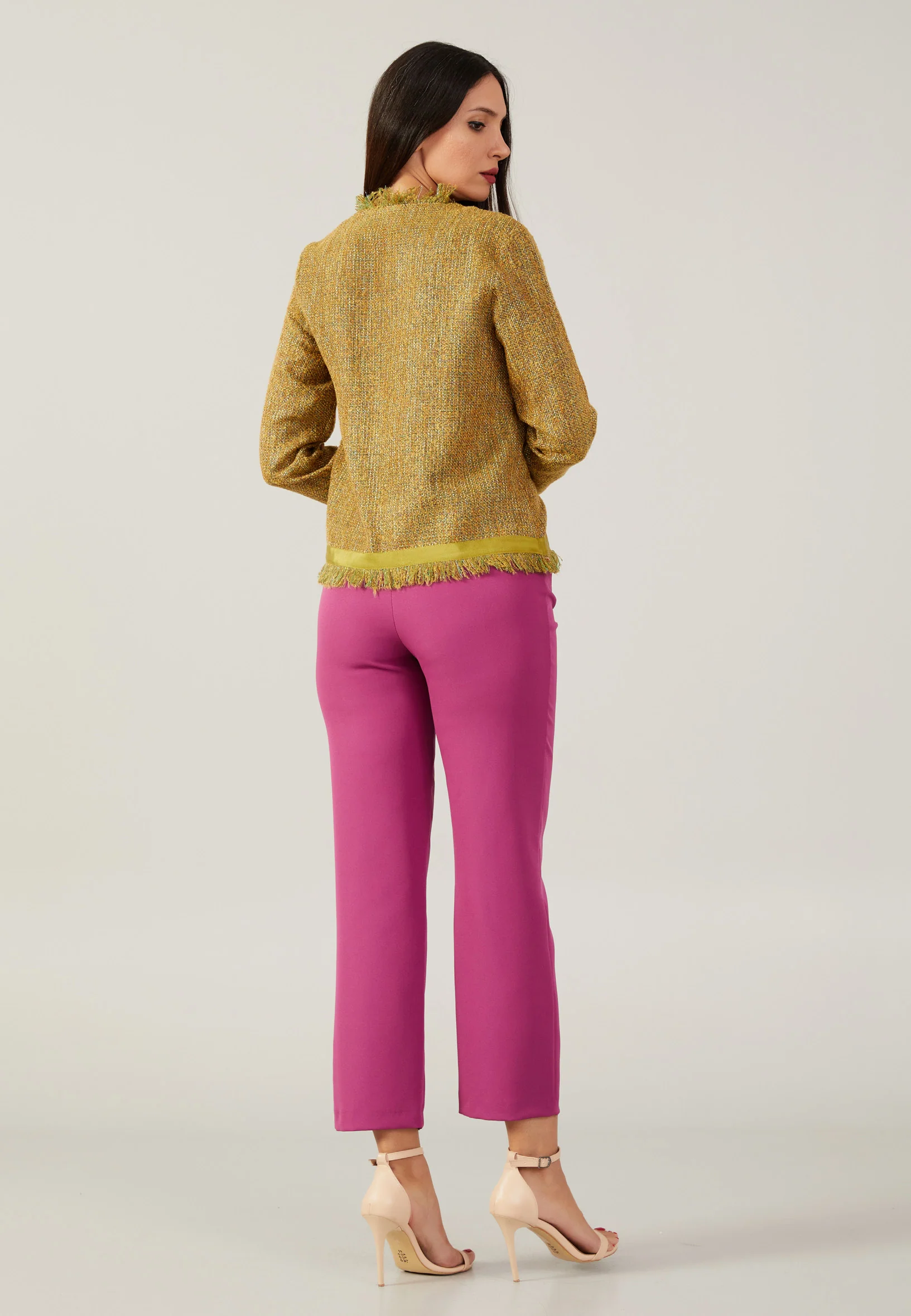 Long Sleeve Solid Color Regular Blouse kmy22w10844 - Image 2