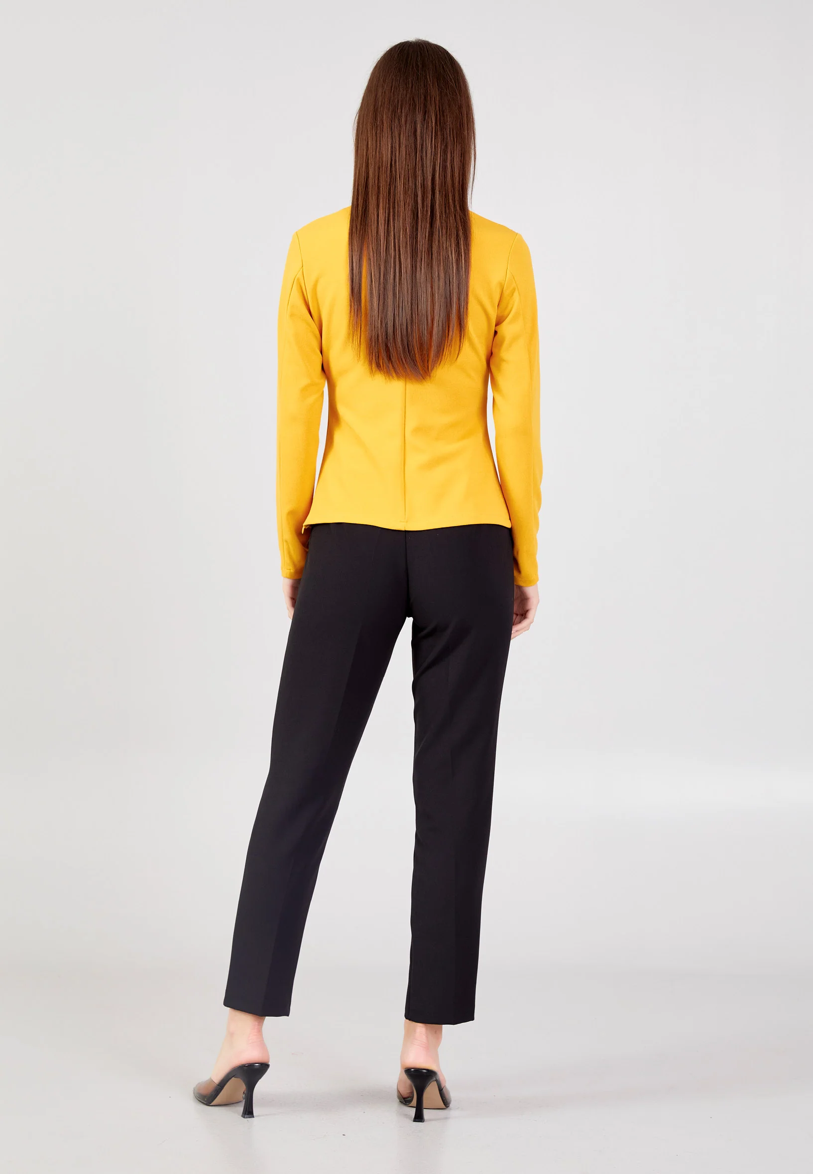 Long Sleeve Solid Color Regular Blouse kmy24k10332 - Image 14