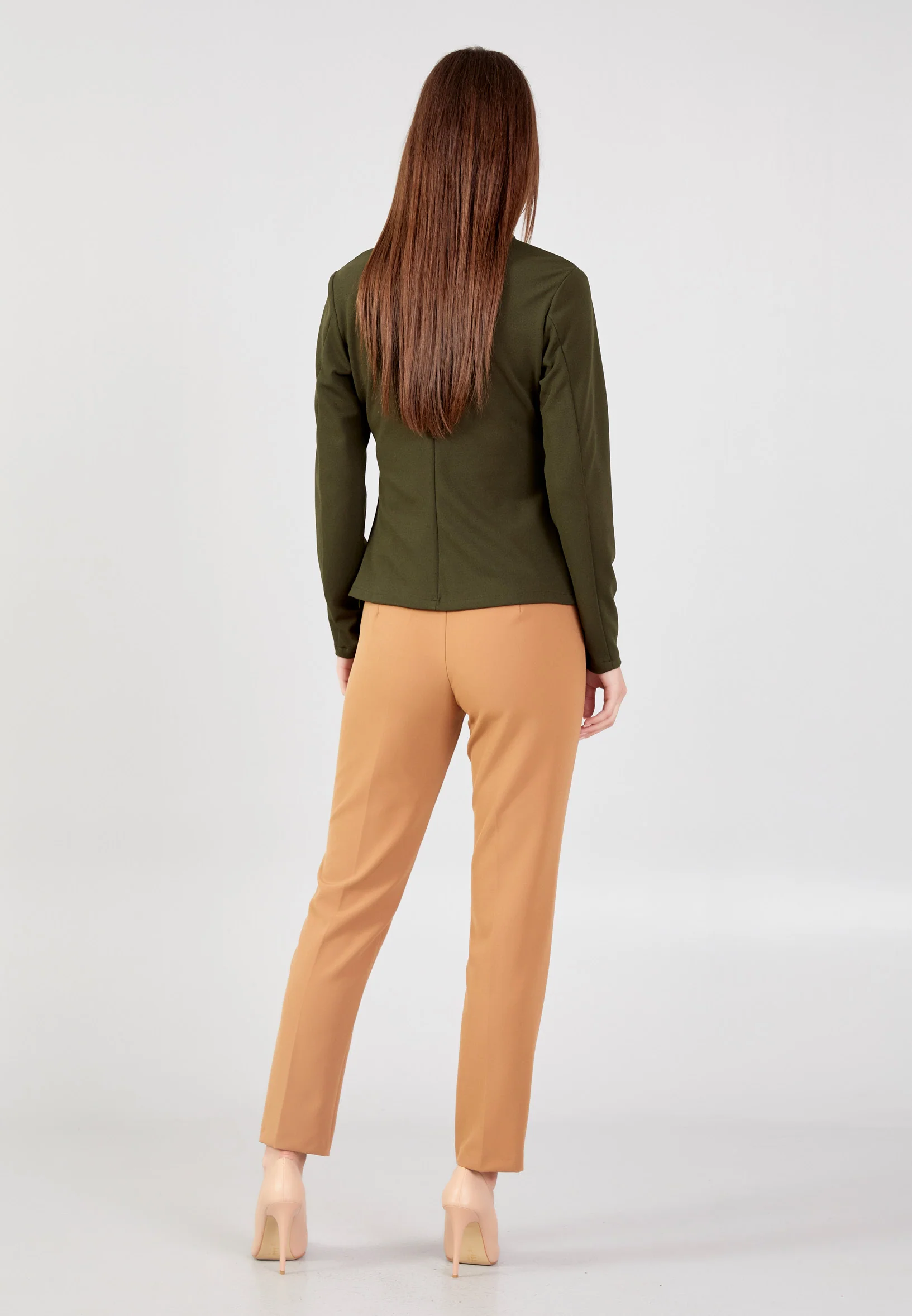 Long Sleeve Solid Color Regular Blouse kmy24k10332 - Image 6