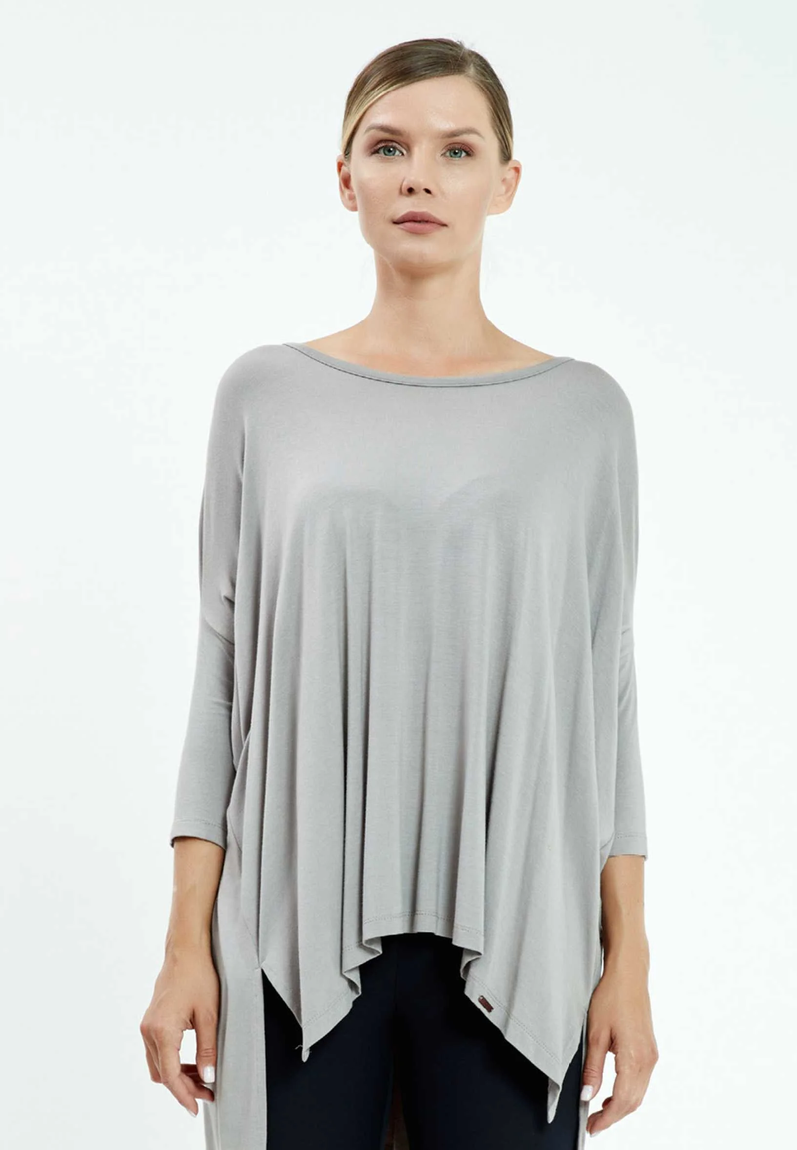 Long Sleeve Solid Color Regular Blouse mis25140