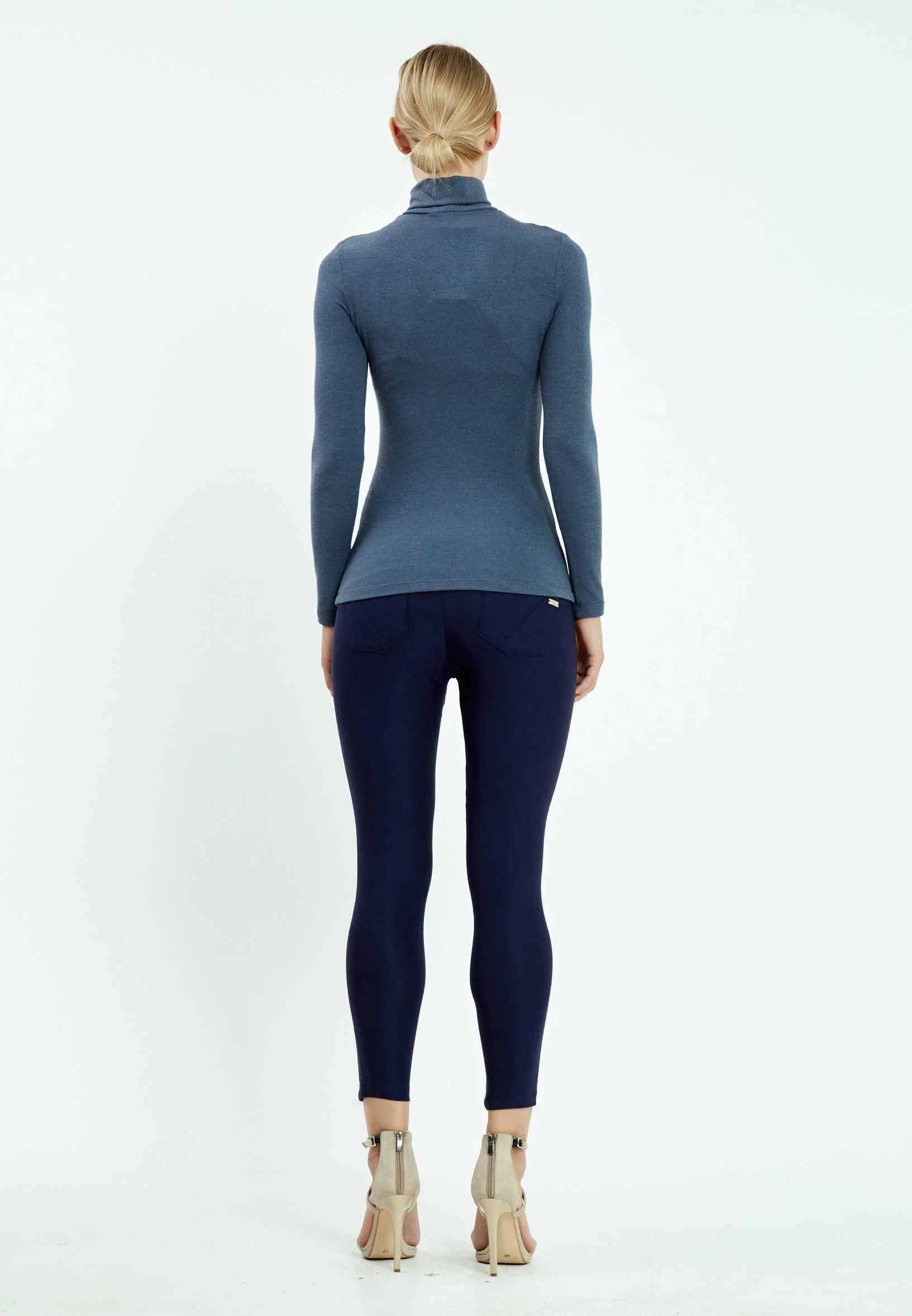 Long Sleeve Solid Color Regular Blouse mis926001 - Image 2