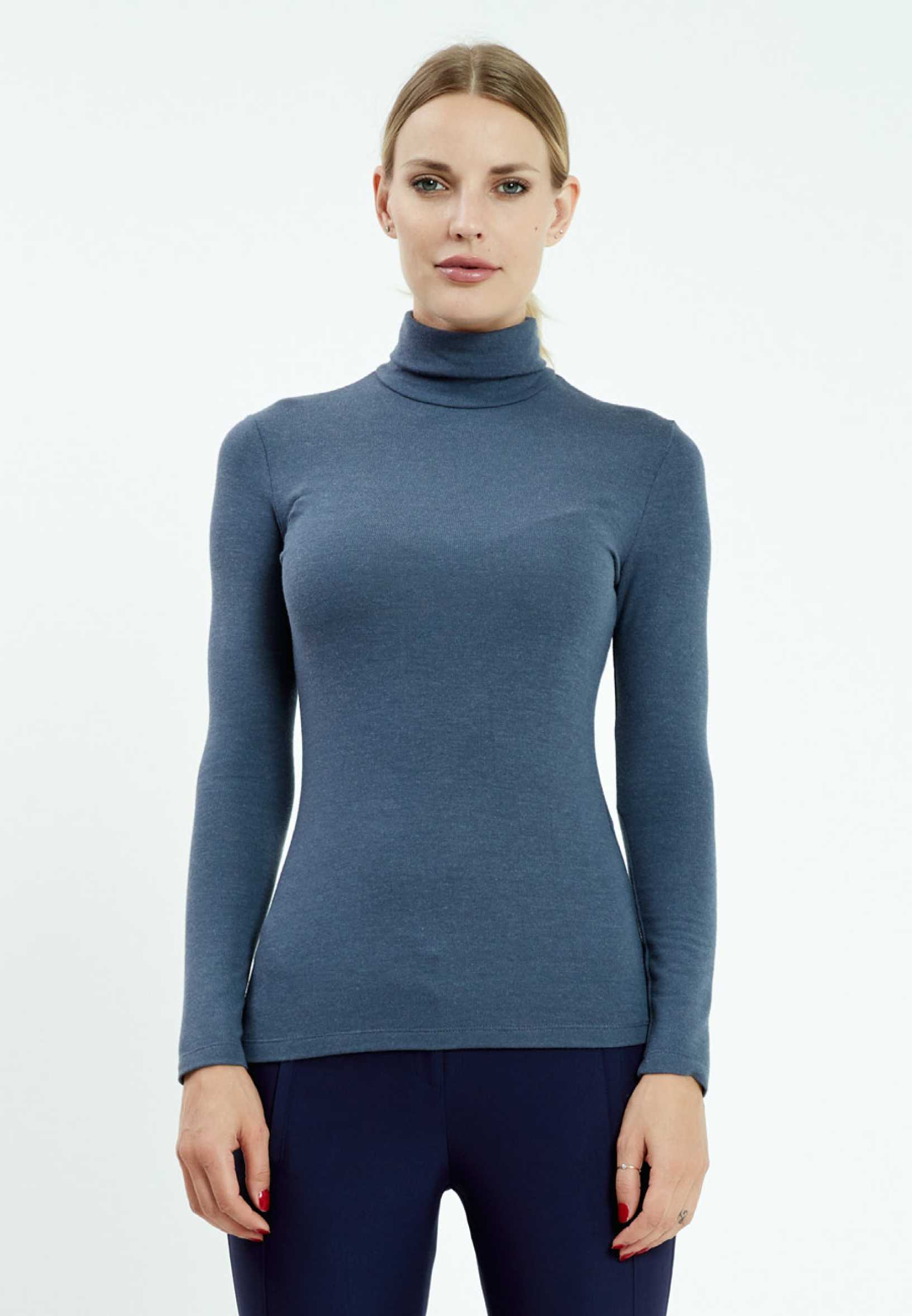 Long Sleeve Solid Color Regular Blouse mis926001 - Image 4