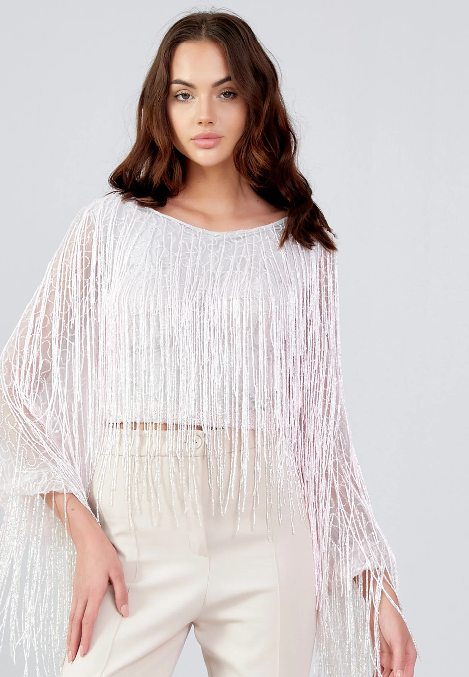 Long Sleeve Solid Color Regular Blouse mtn88738 - Image 13