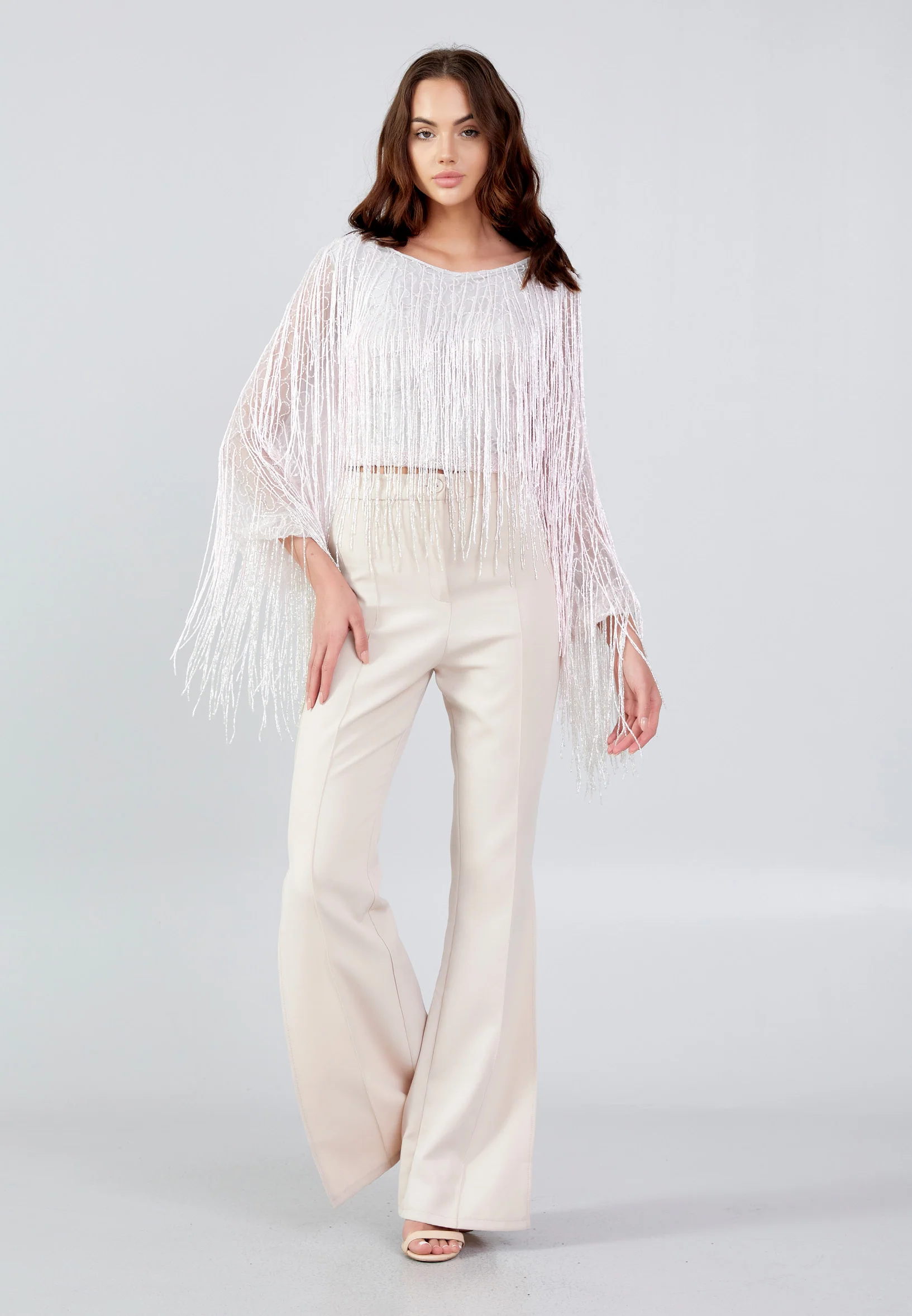 Long Sleeve Solid Color Regular Blouse mtn88738 - Image 14