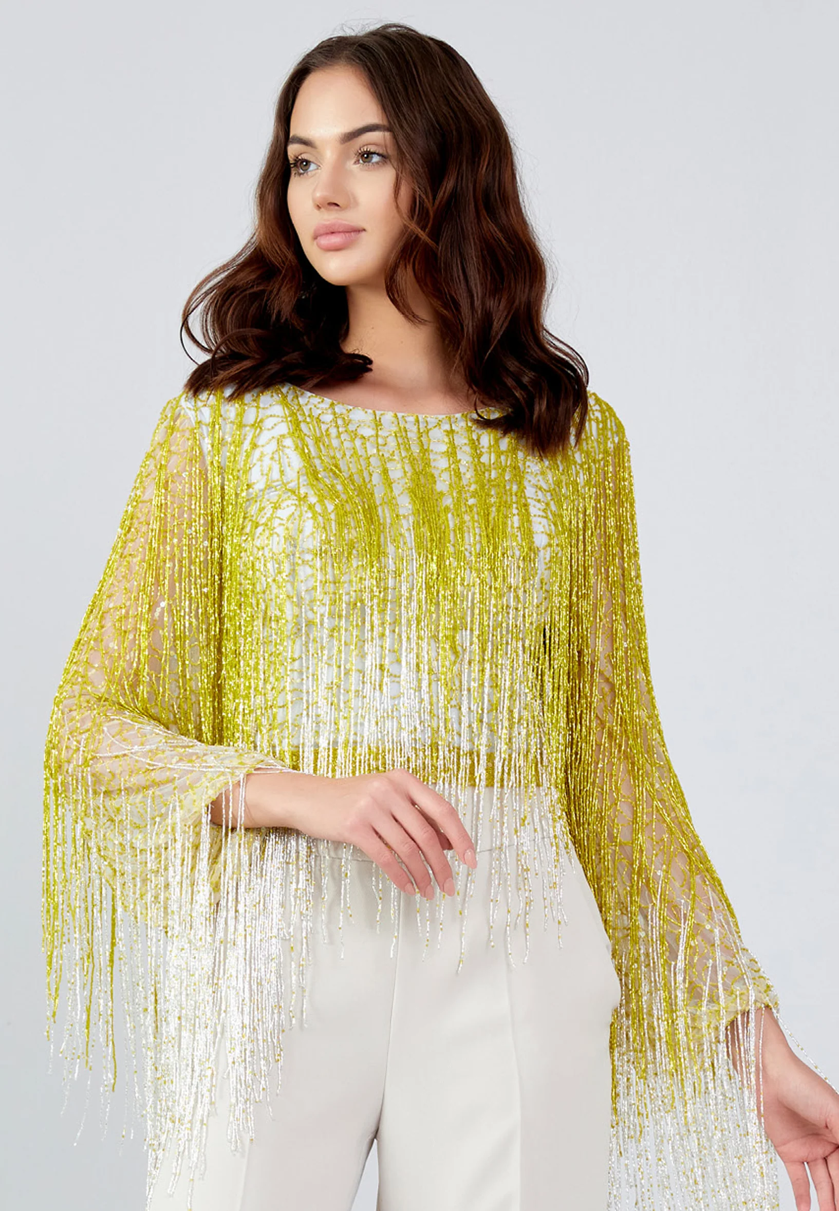 Long Sleeve Solid Color Regular Blouse mtn88738 - Image 17