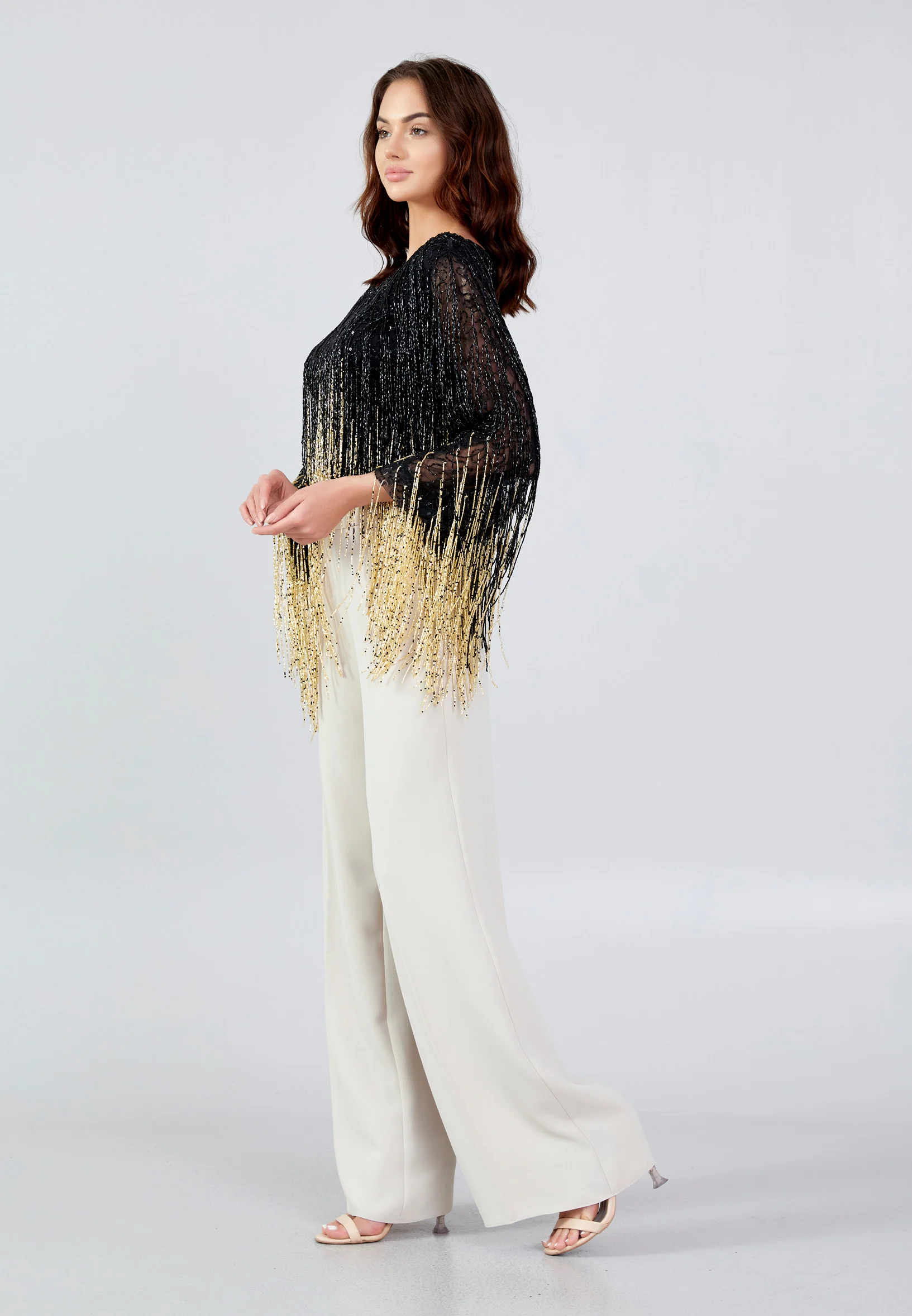 Long Sleeve Solid Color Regular Blouse mtn88738 - Image 3
