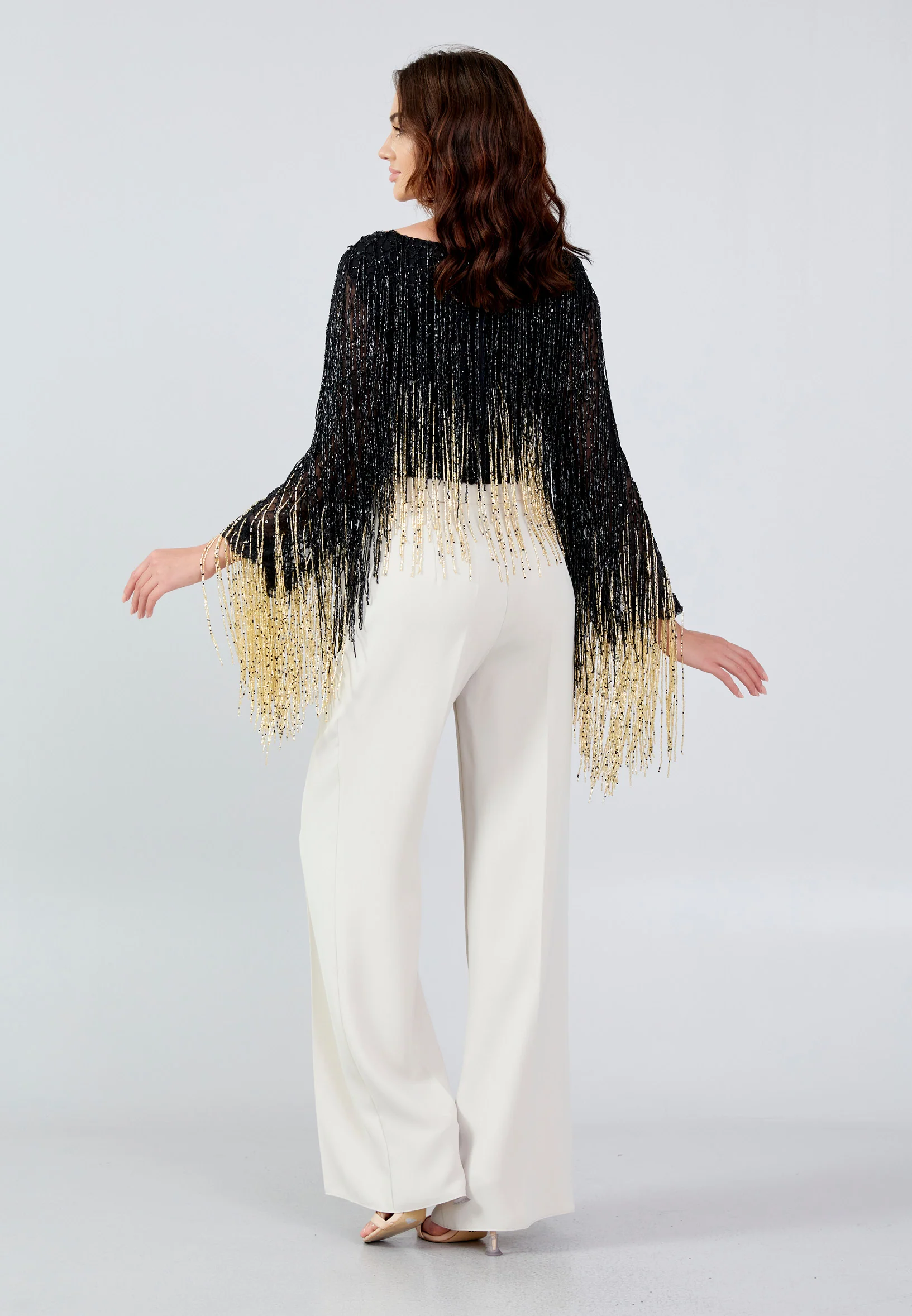 Long Sleeve Solid Color Regular Blouse mtn88738 - Image 4