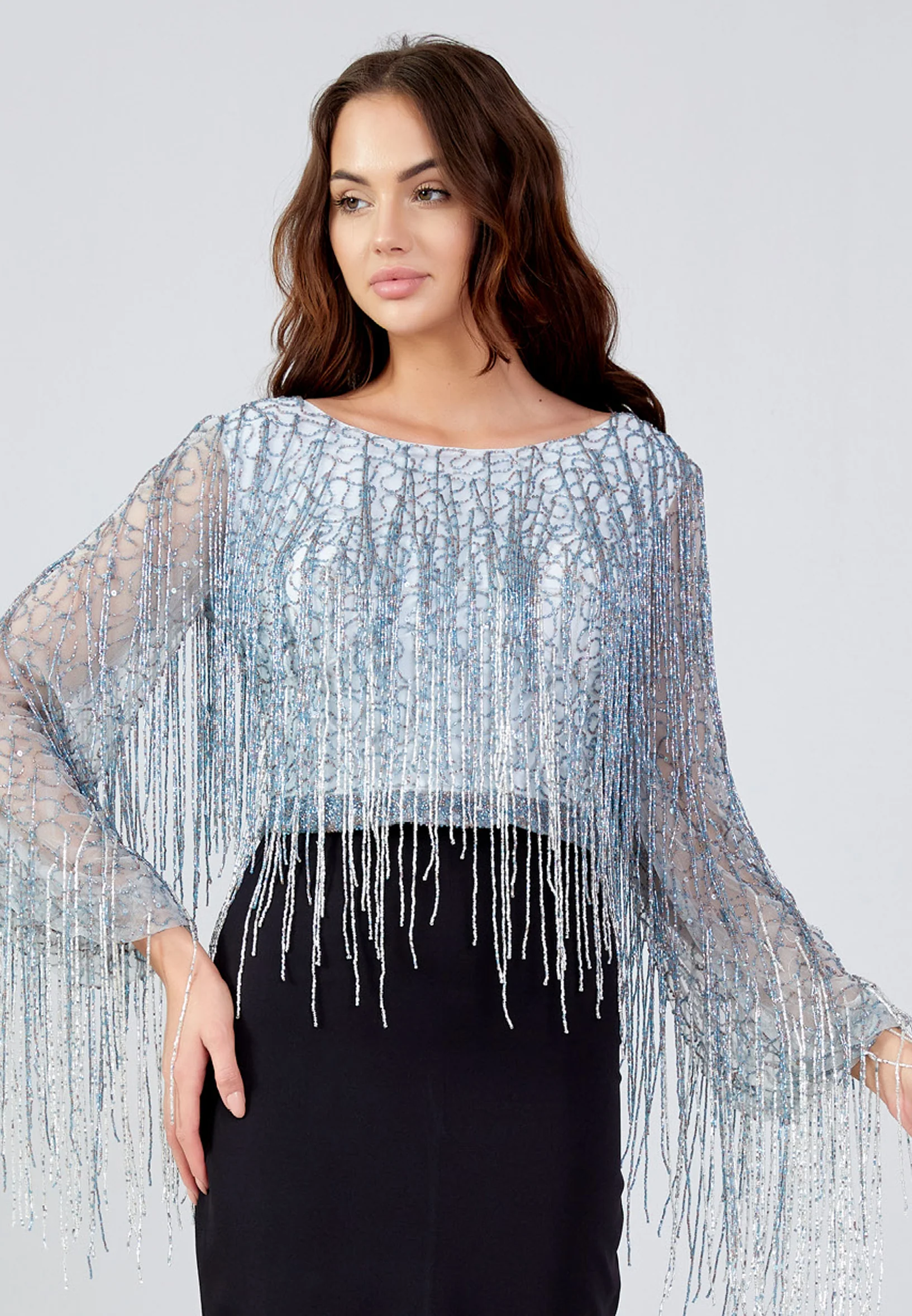 Long Sleeve Solid Color Regular Blouse mtn88738 - Image 9