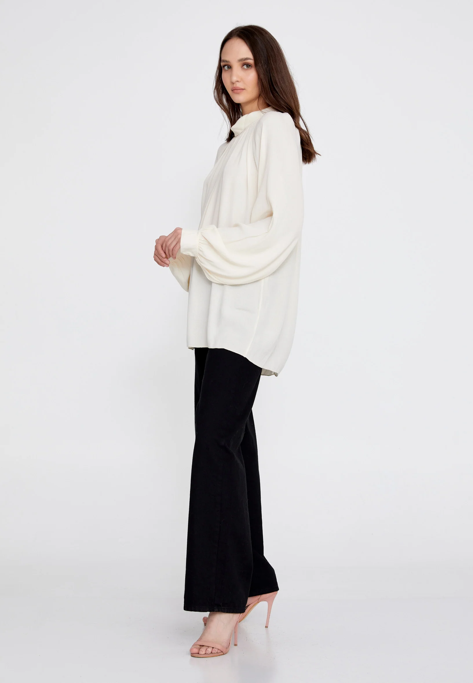 Long Sleeve Solid Color Regular Blouse rui195068 - Image 19